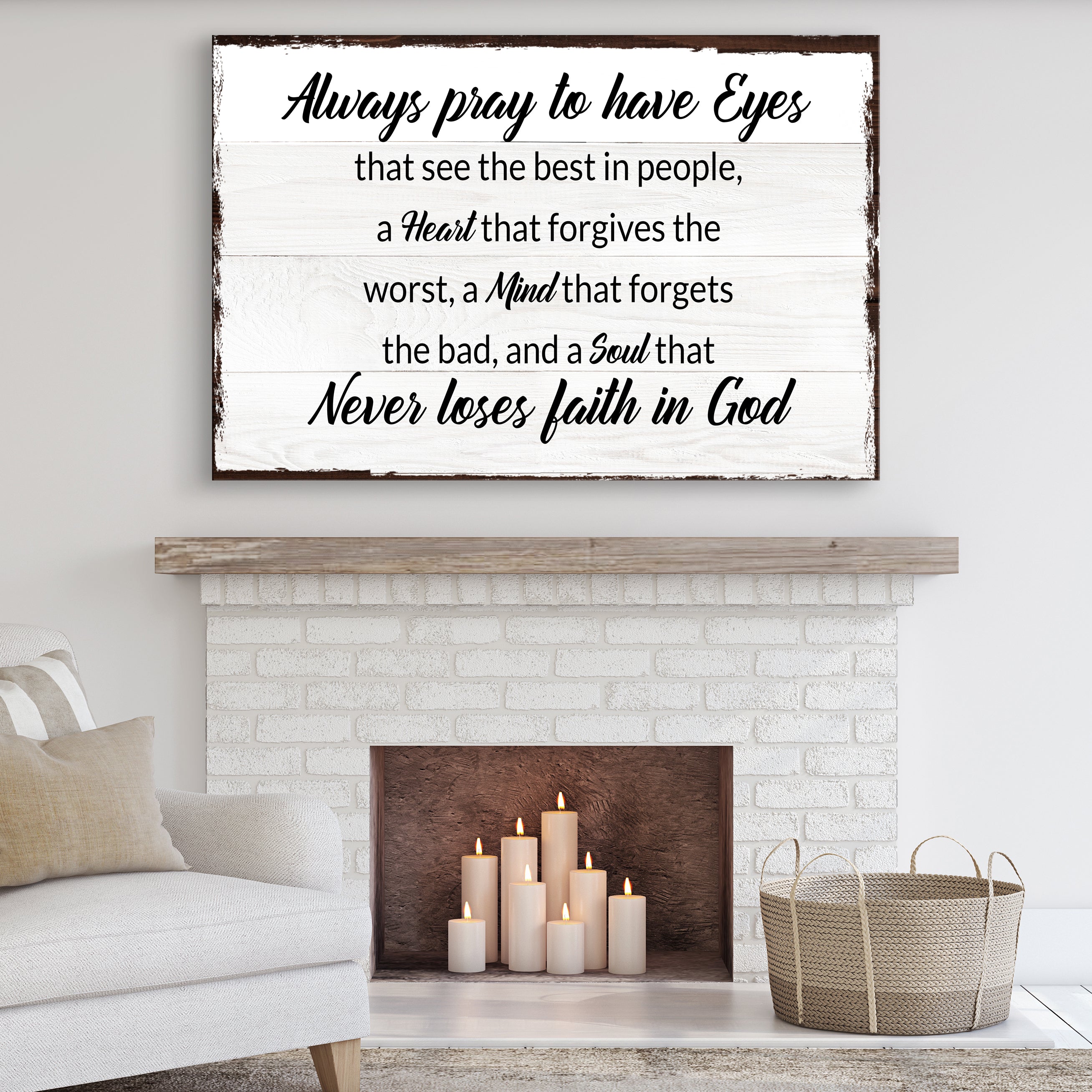 Always Pray To Have Eyes Sign II on sale at MyriadMart