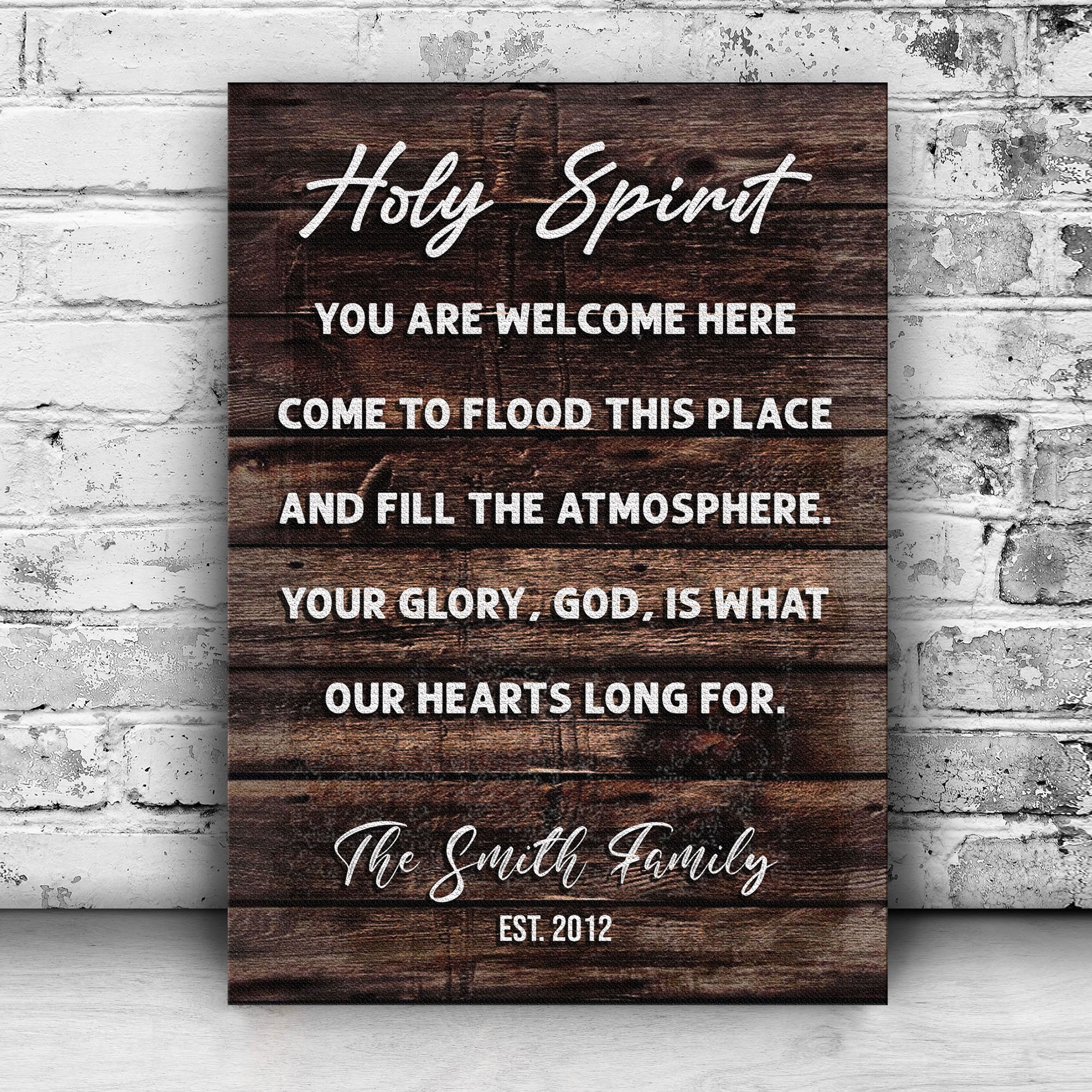 Holy Spirit You Are Welcome Here Sign on sale at MyriadMart