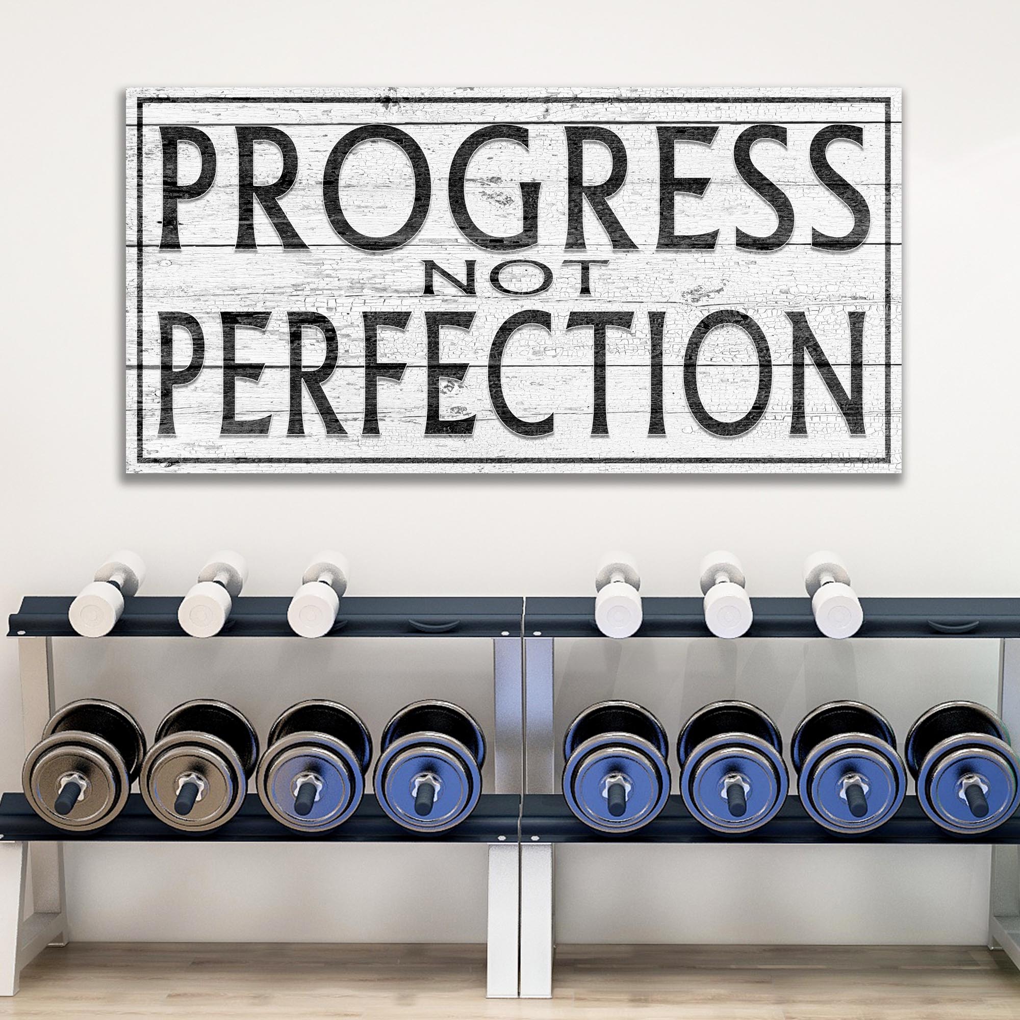 Progress Not Perfection Sign on sale at MyriadMart