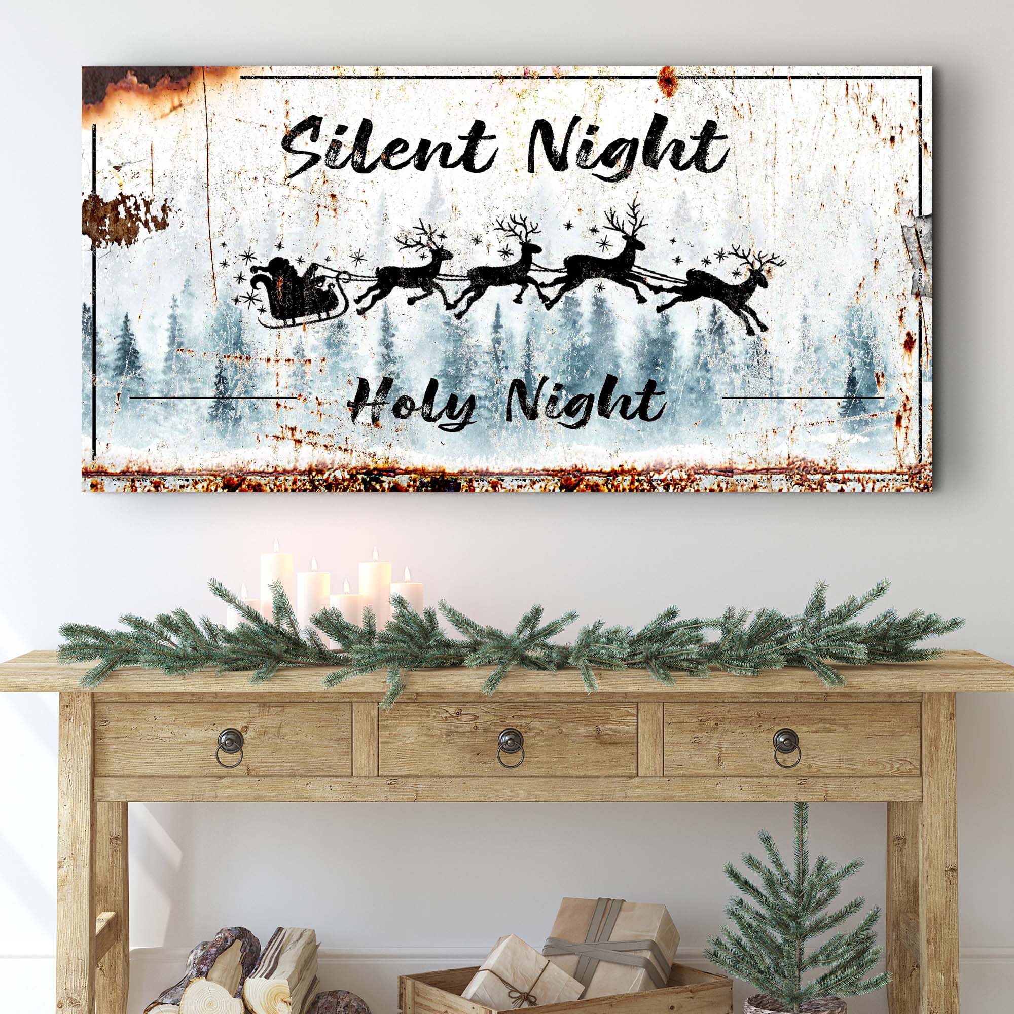 Silent Night Holy Night Sign on sale at MyriadMart