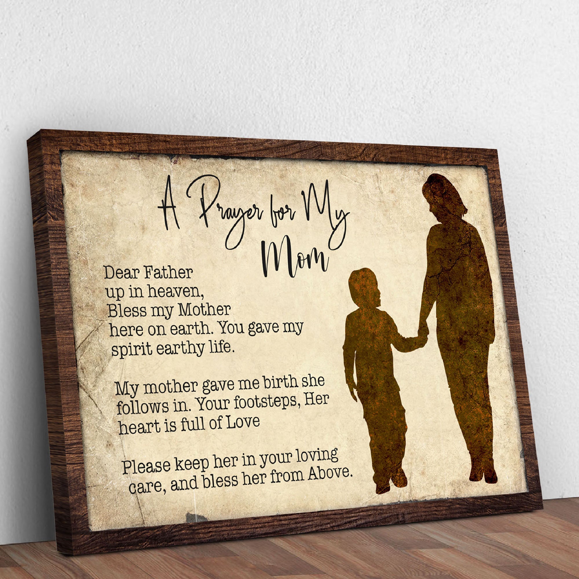 A Prayer For My Mom Mother's Day Gift Sign on sale at MyriadMart