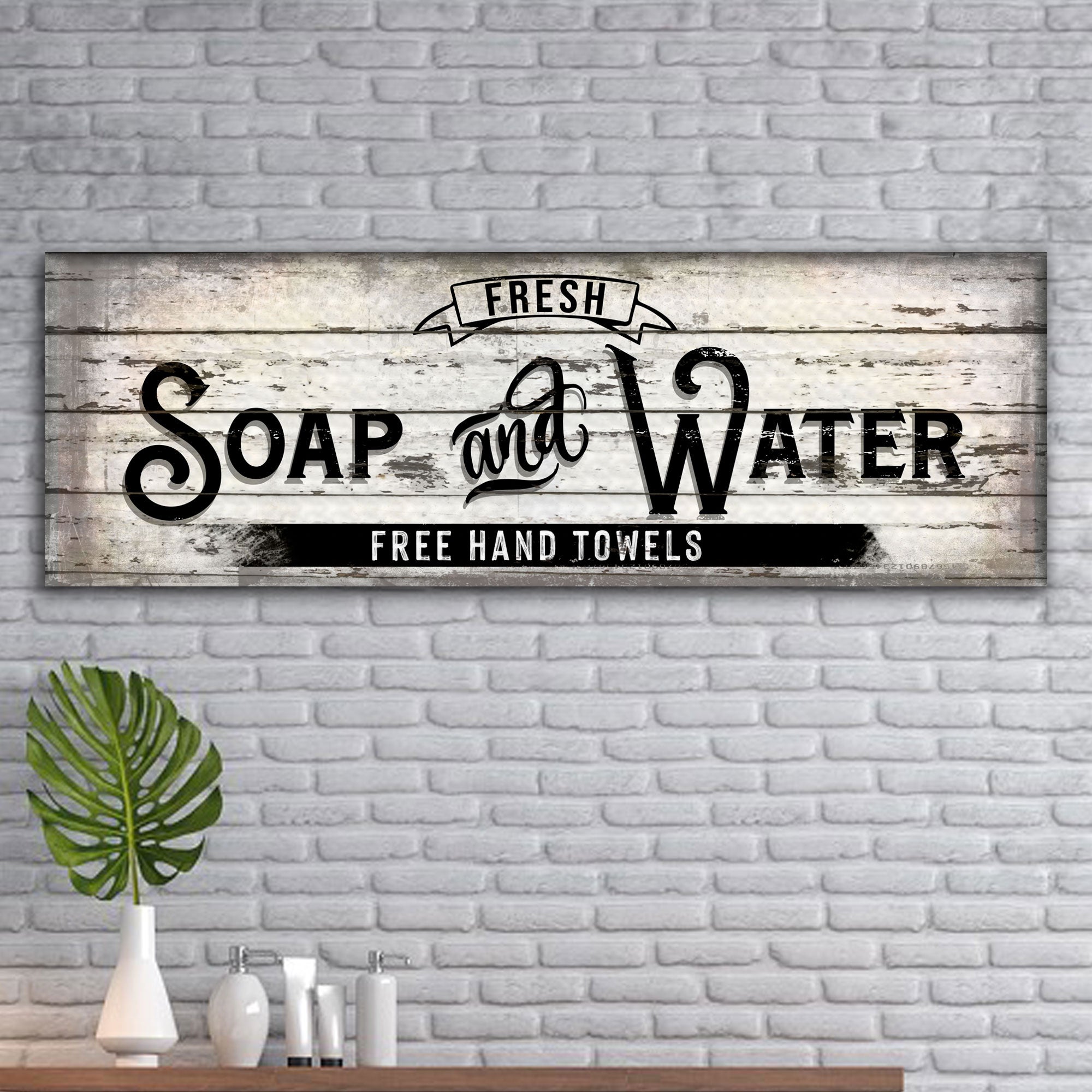 Fresh Soap And Water Family Bathroom Sign on sale at MyriadMart