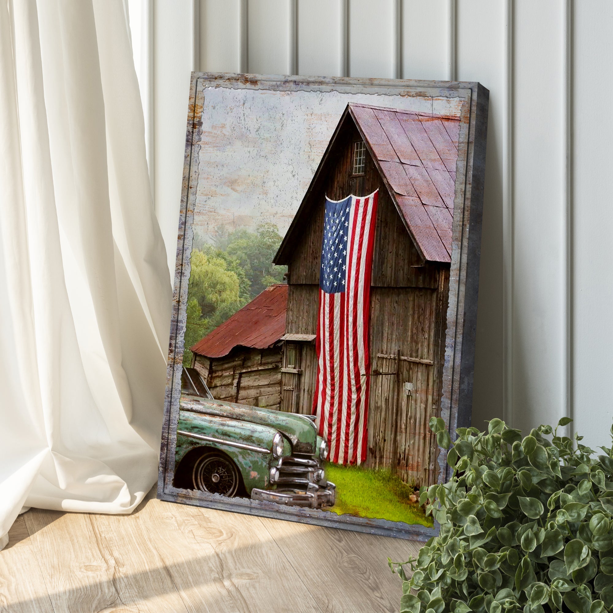 America Country Barn Canvas Wall Art on sale at MyriadMart
