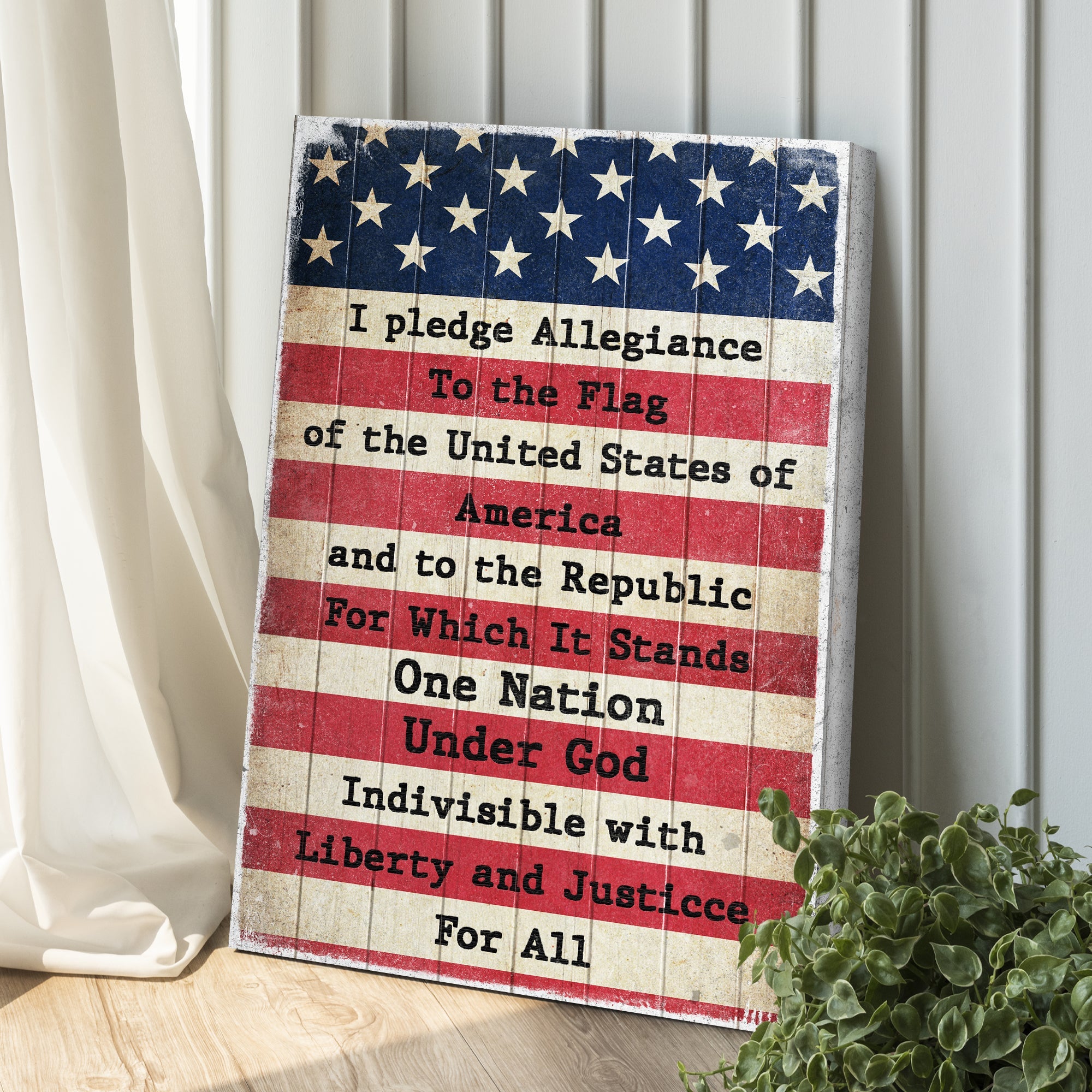 America Pledge Allegiance Sign on sale at MyriadMart
