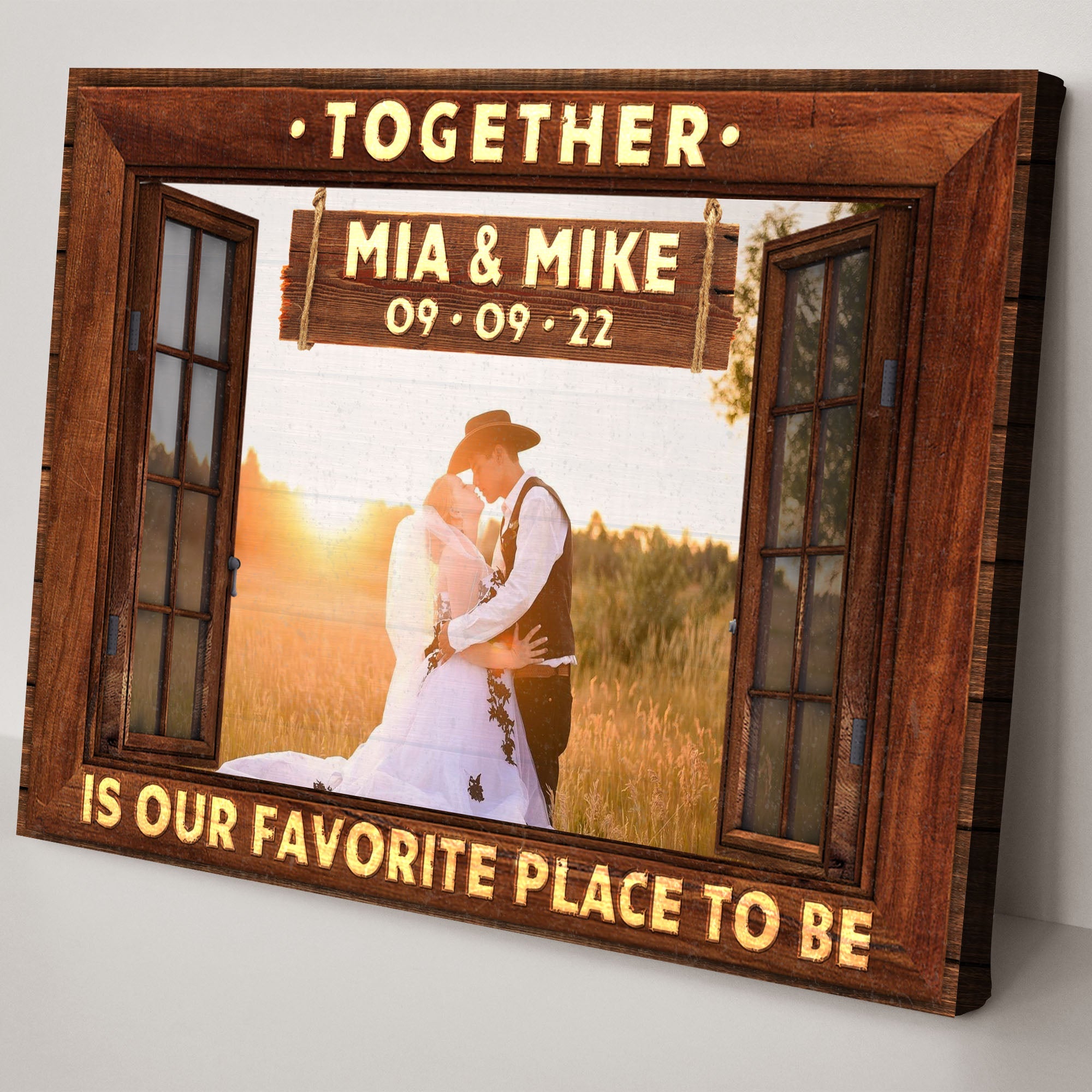 Together Is Our Favorite Place To Be Sign II on sale at MyriadMart