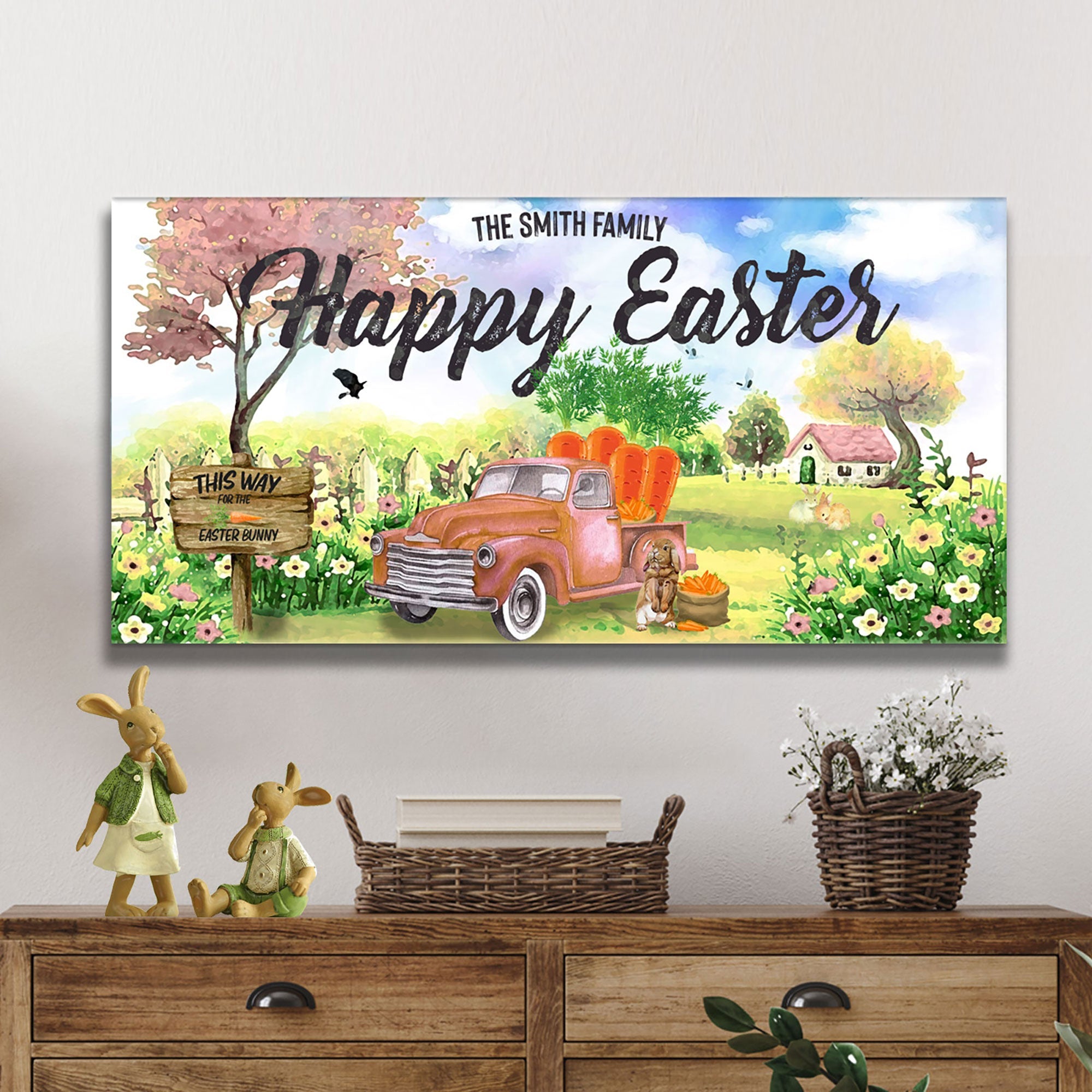 Family Happy Easter Sign on sale at MyriadMart