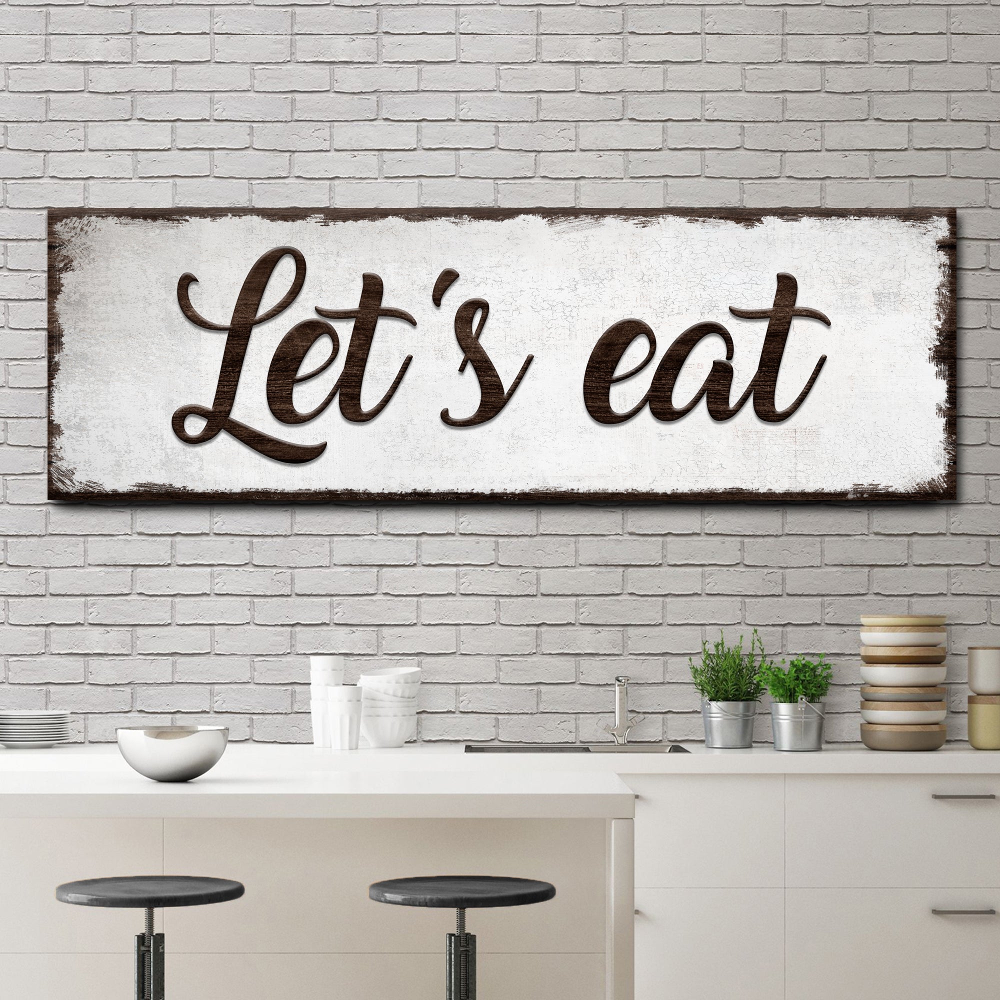 Let's Eat Sign on sale at MyriadMart