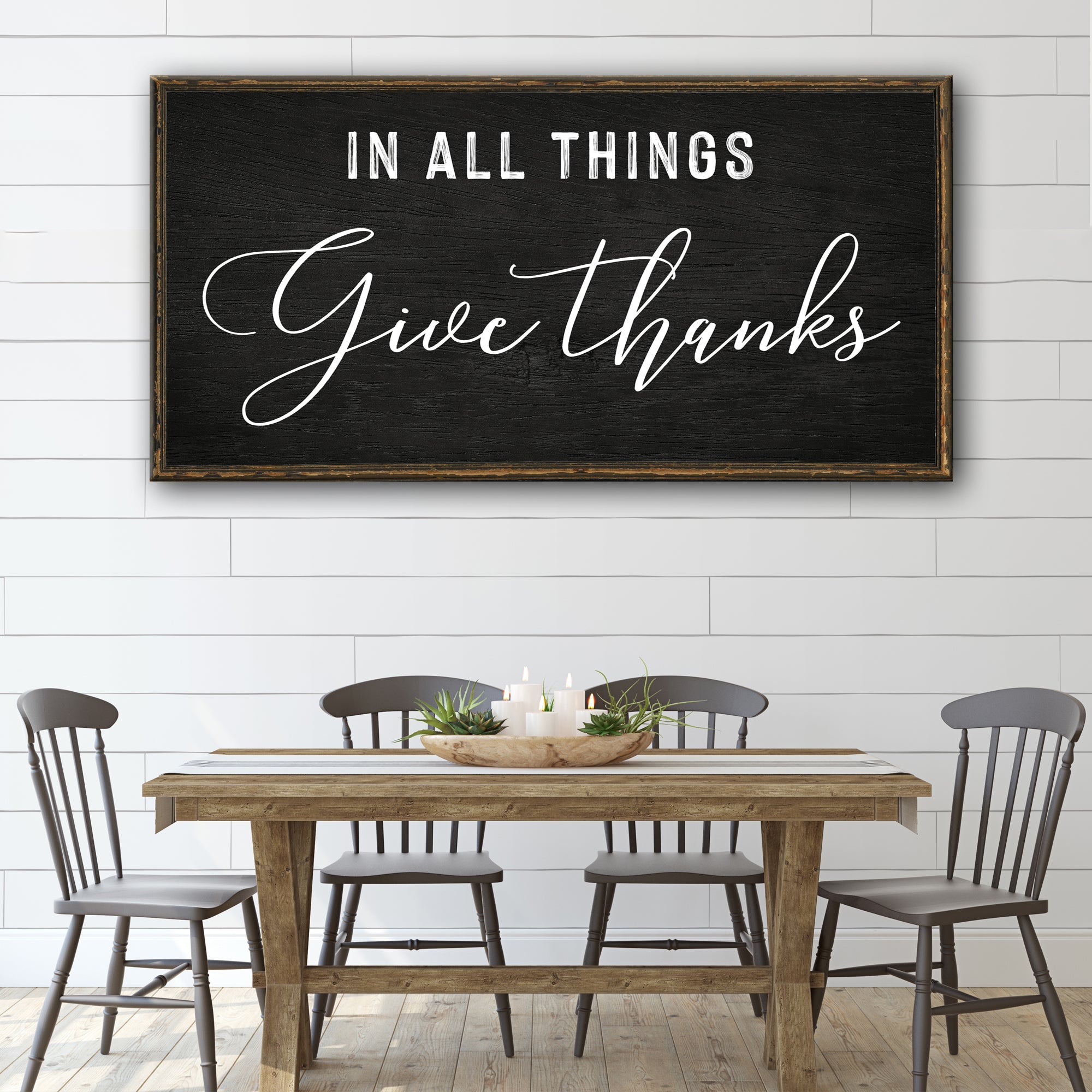In All Things Give Thanks Sign on sale at MyriadMart