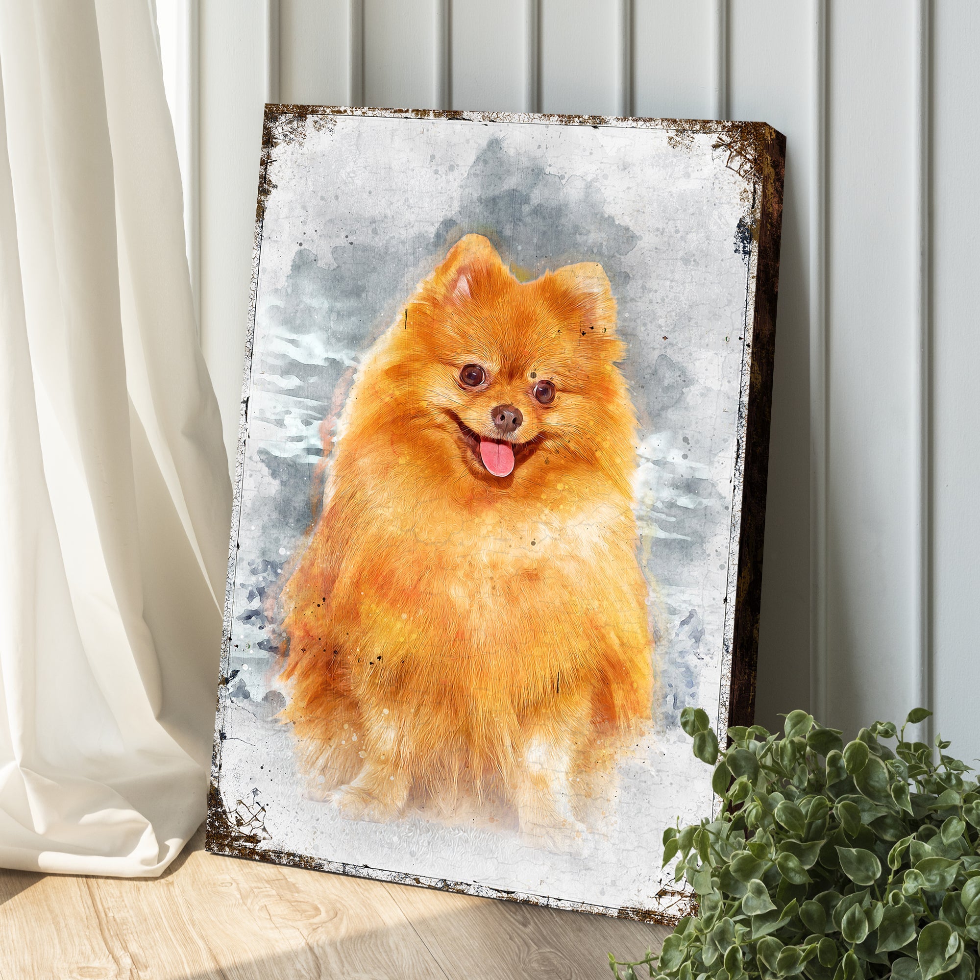 Pet Watercolor Portrait Sign II on sale at MyriadMart