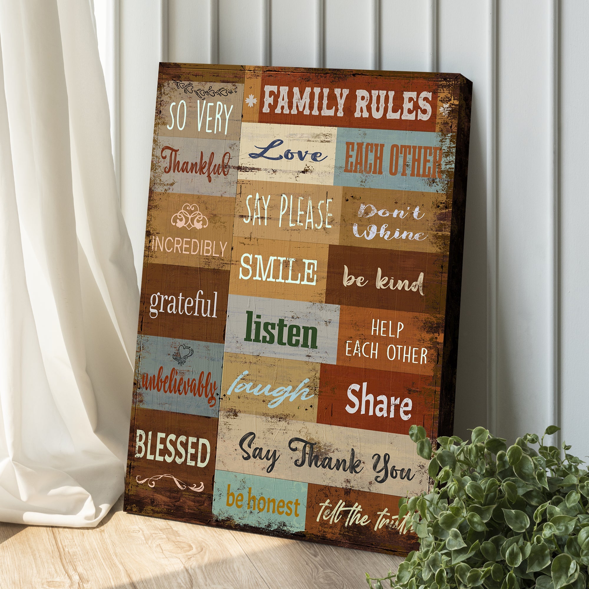 Family Rules Sign on sale at MyriadMart