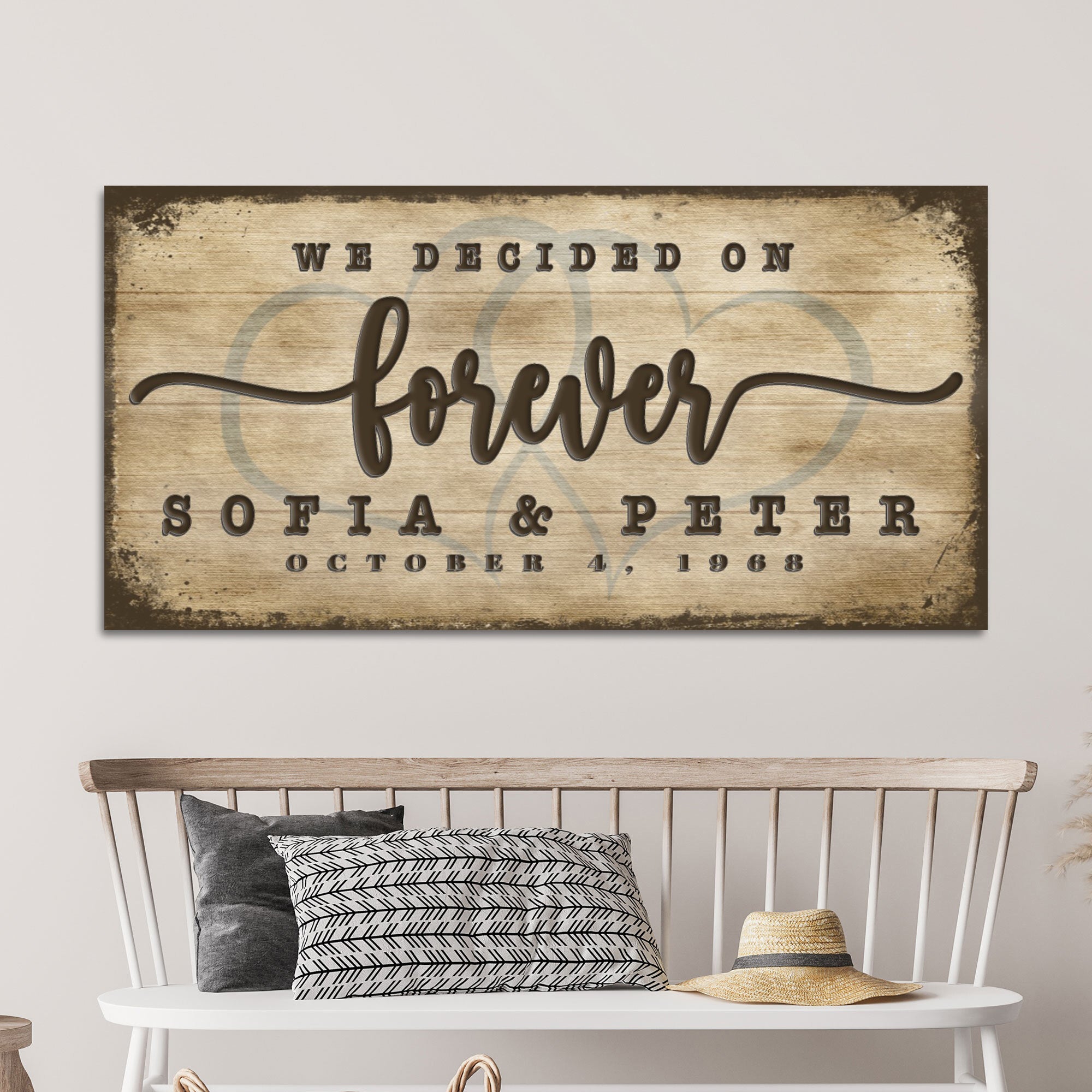 We Decided On Forever Sign II on sale at MyriadMart