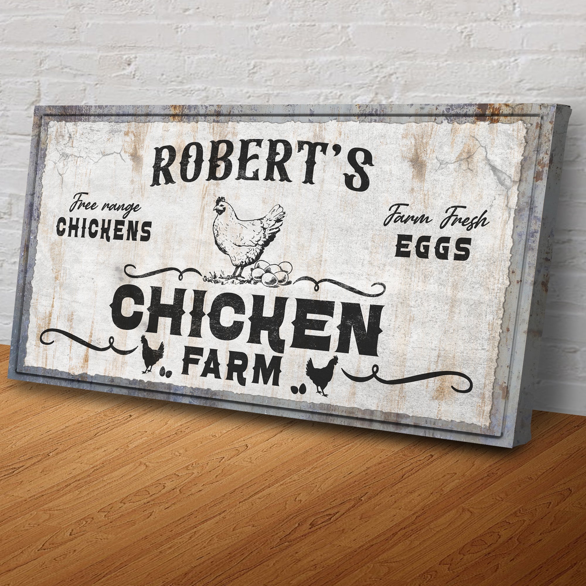 Free Range Chicken Farm Sign on sale at MyriadMart