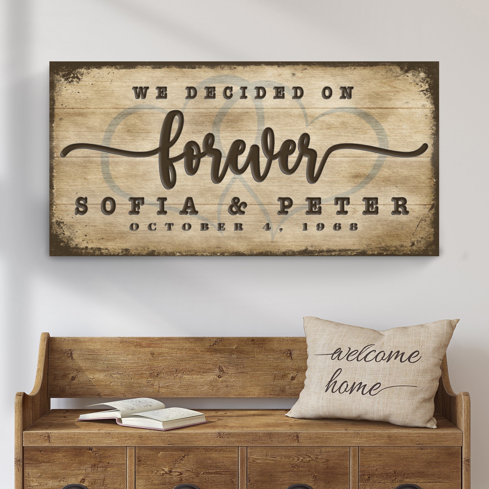 We Decided On Forever Sign II on sale at MyriadMart