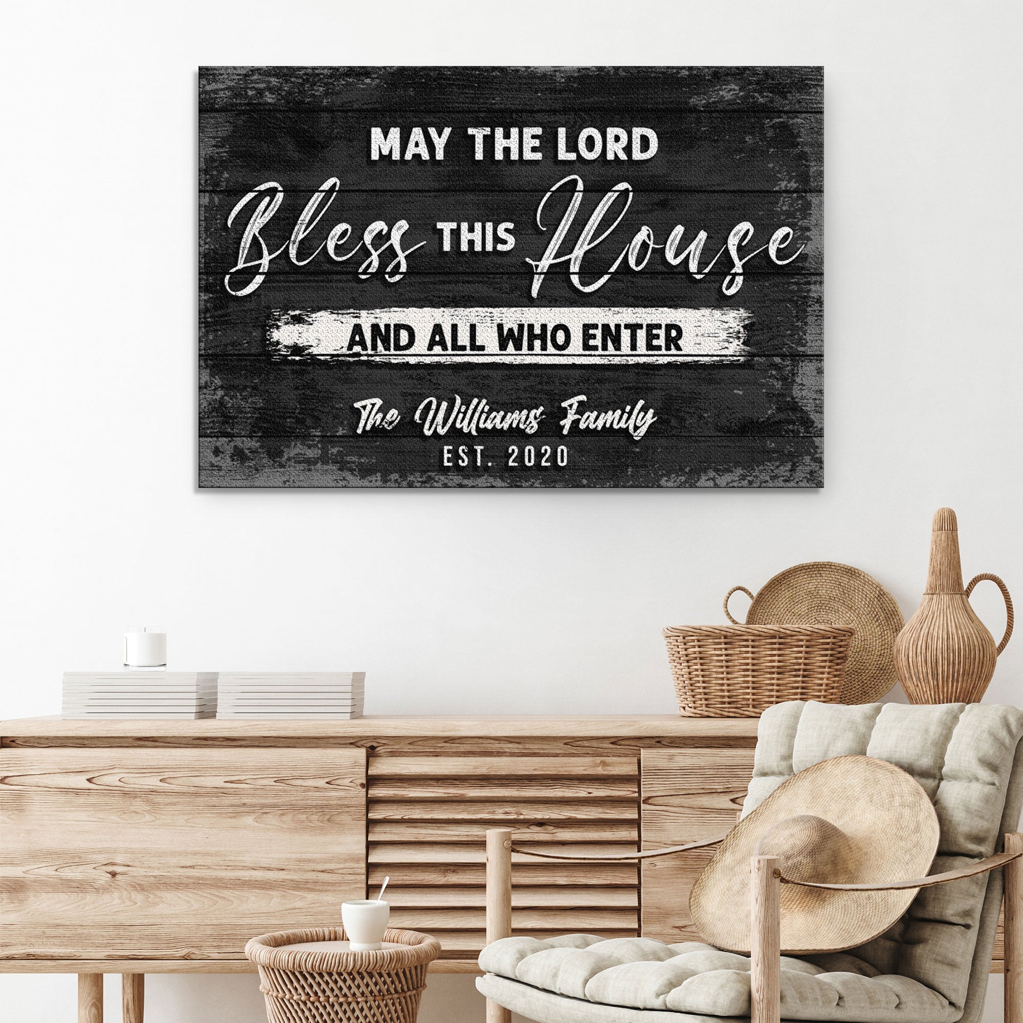 May The Lord Bless This House And All Who Enter Sign on sale at MyriadMart