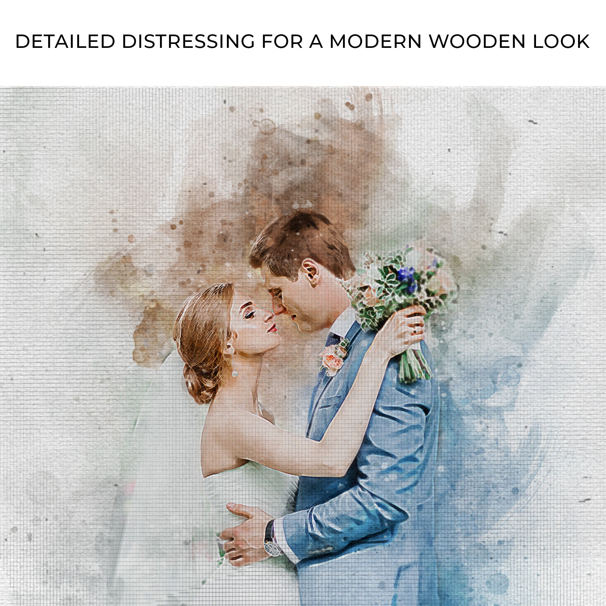 Wedding Watercolor Portrait Sign on sale at MyriadMart