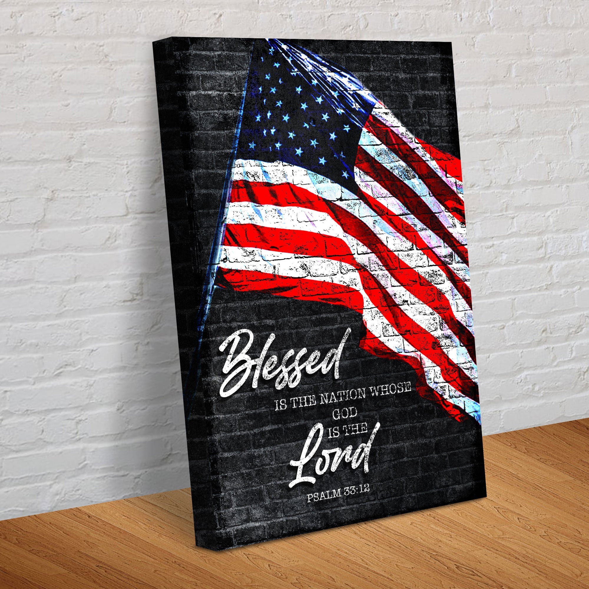 Psalm 33:12 - Blessed Is The Nation Sign on sale at MyriadMart