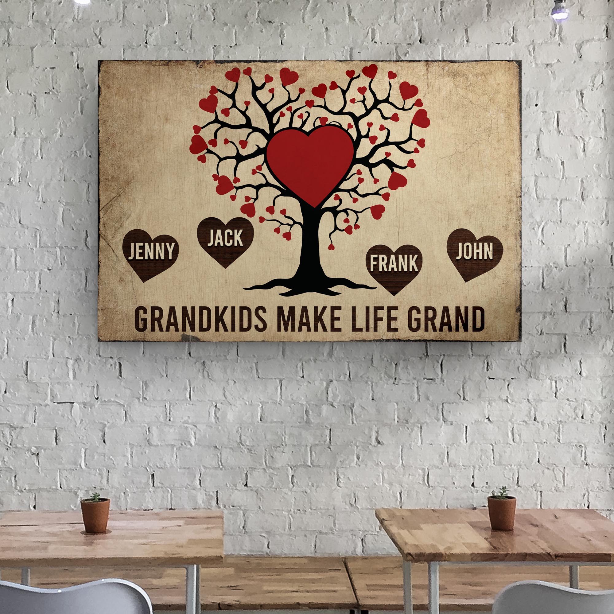 Grandkids Make Life Grand Sign on sale at MyriadMart
