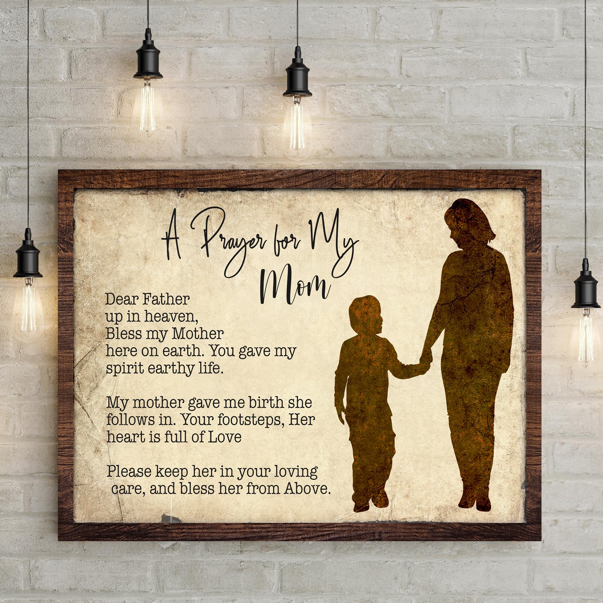 A Prayer For My Mom Mother's Day Gift Sign on sale at MyriadMart