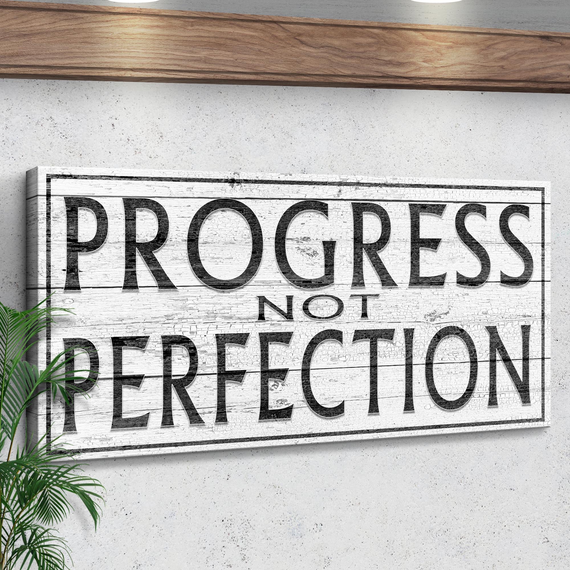 Progress Not Perfection Sign on sale at MyriadMart