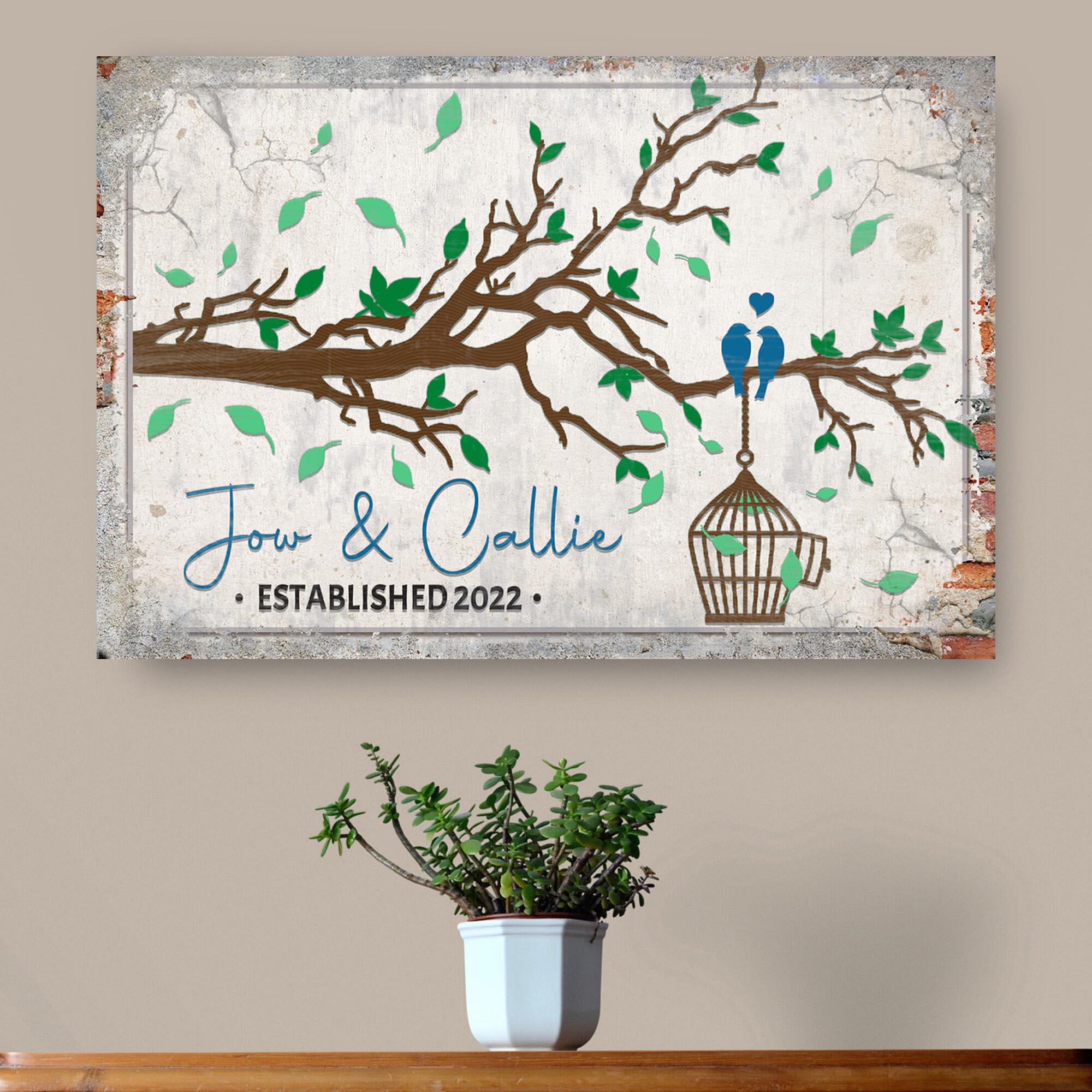 Love Birds Couple Sign on sale at MyriadMart
