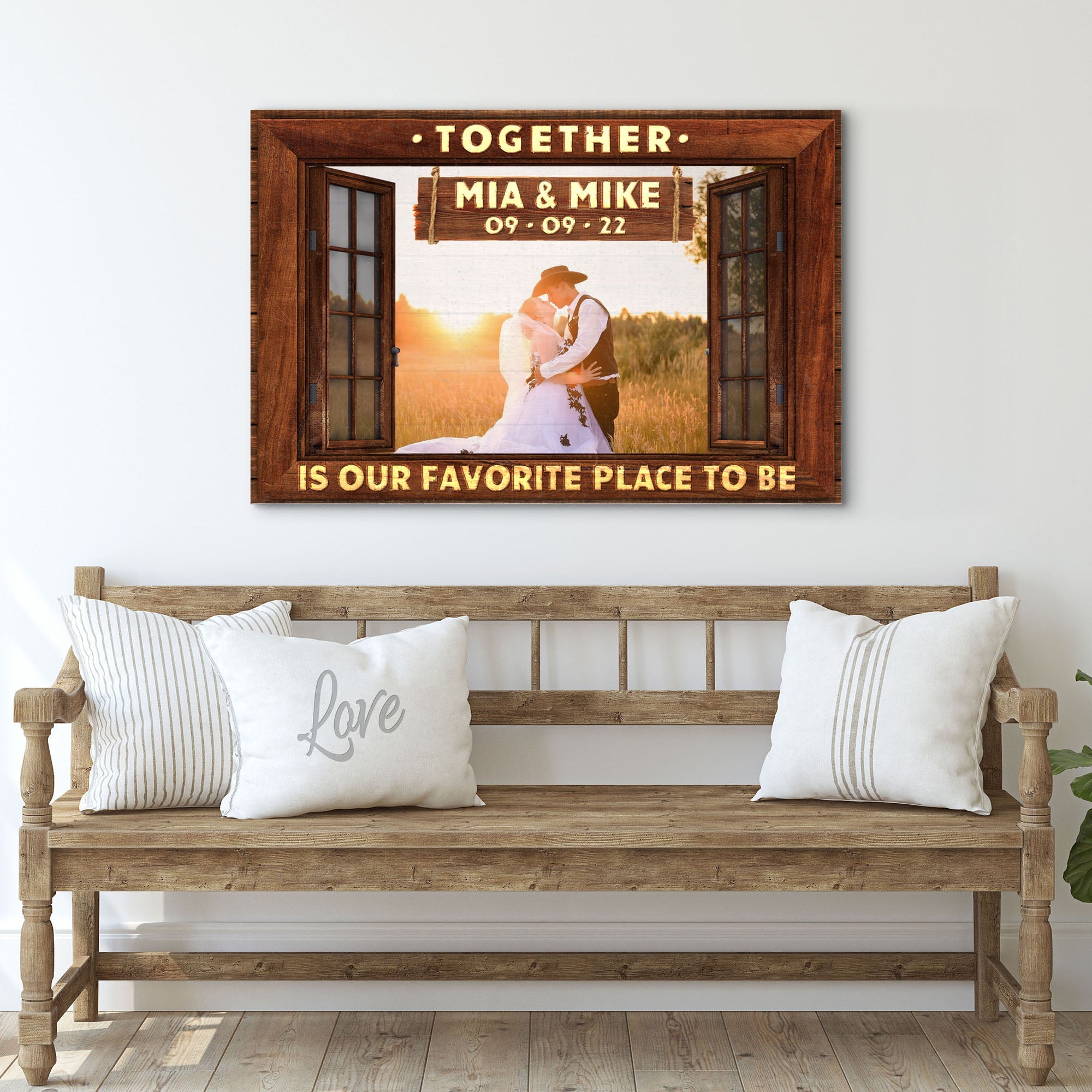 Together Is Our Favorite Place To Be Sign II on sale at MyriadMart