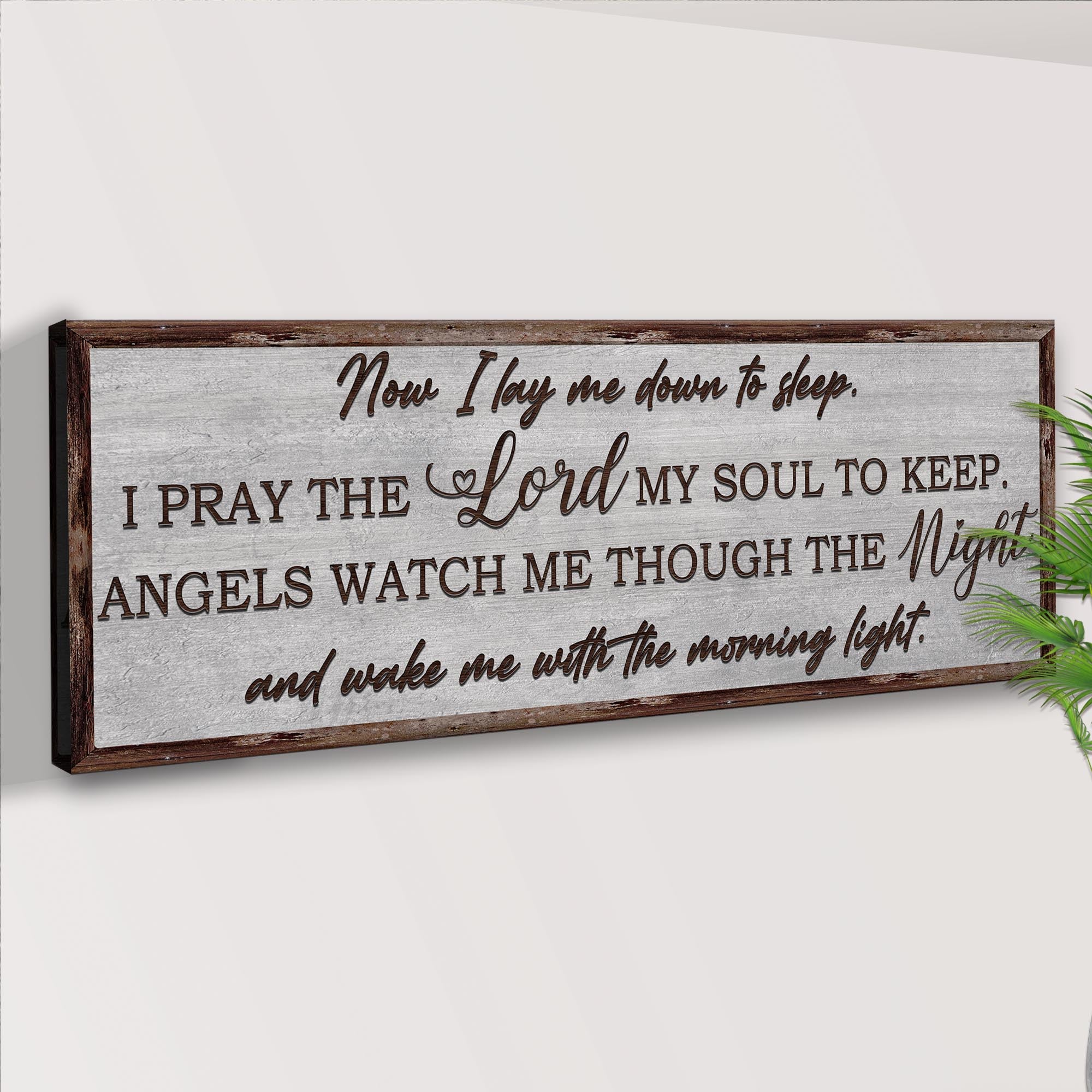 Now I Lay Me Down To Sleep Sign on sale at MyriadMart