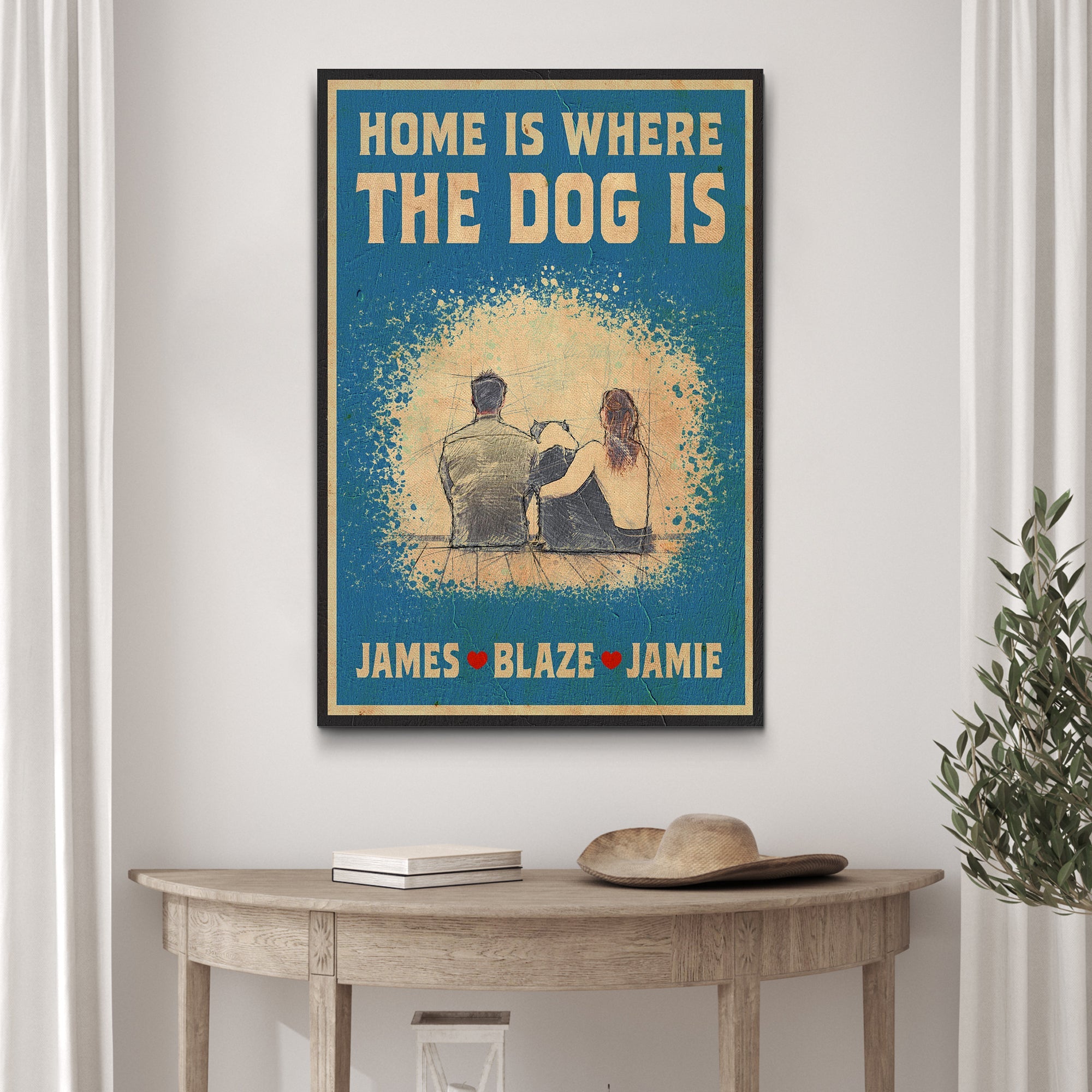 Home Is Where The Dog Is Sign II on sale at MyriadMart