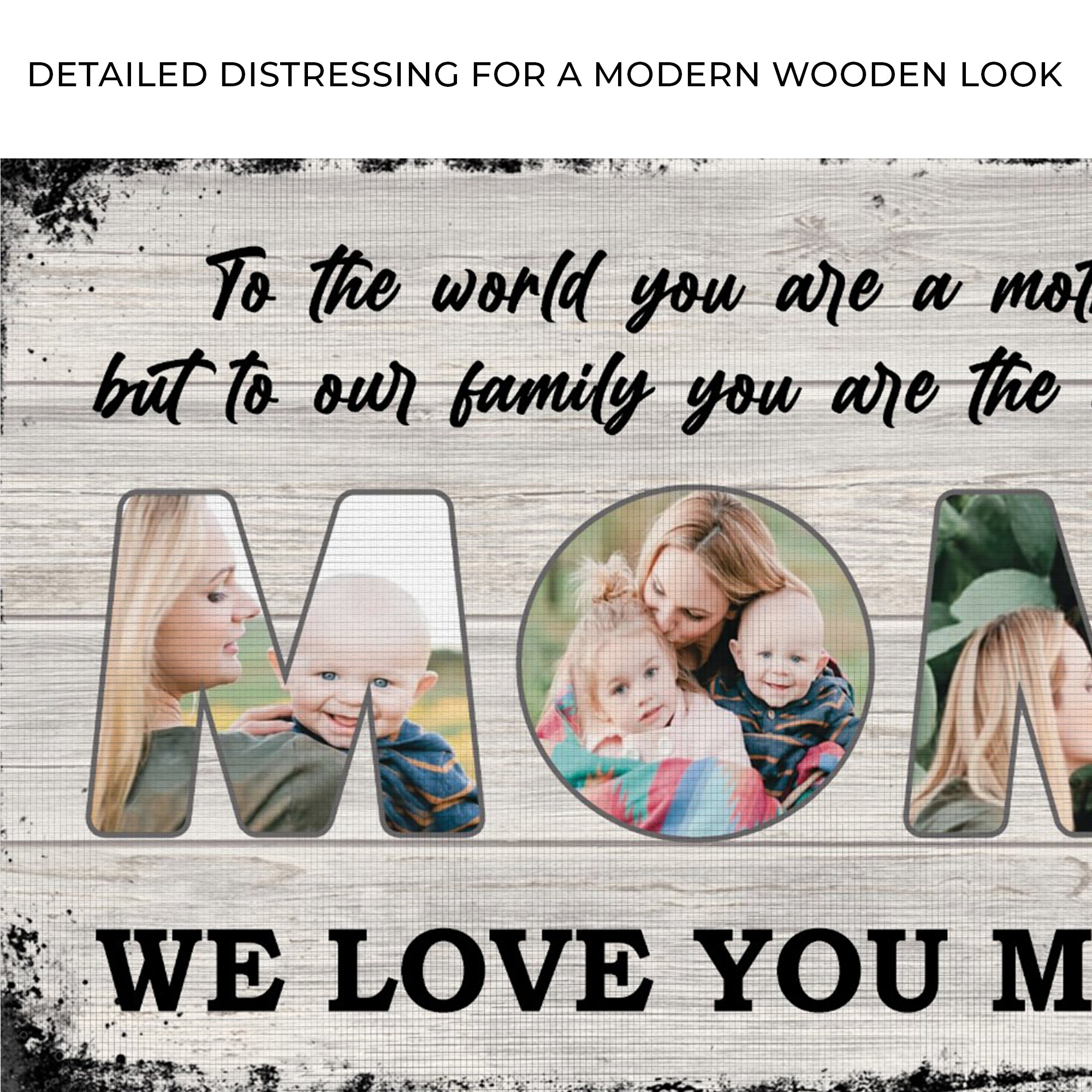 Mom, To Us You Are The World Mother's Day Gift Sign on sale at MyriadMart