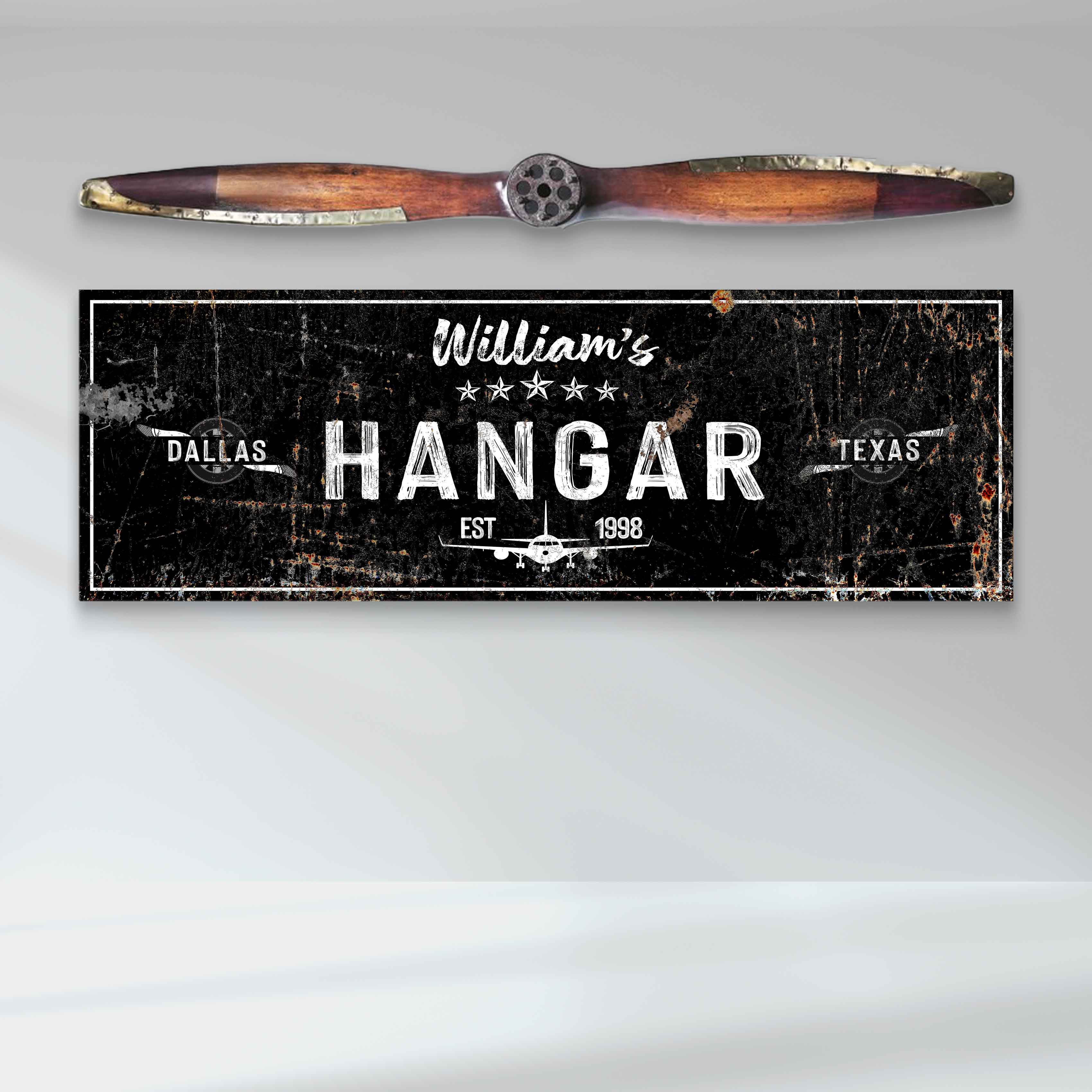 Hangar Sign II on sale at MyriadMart