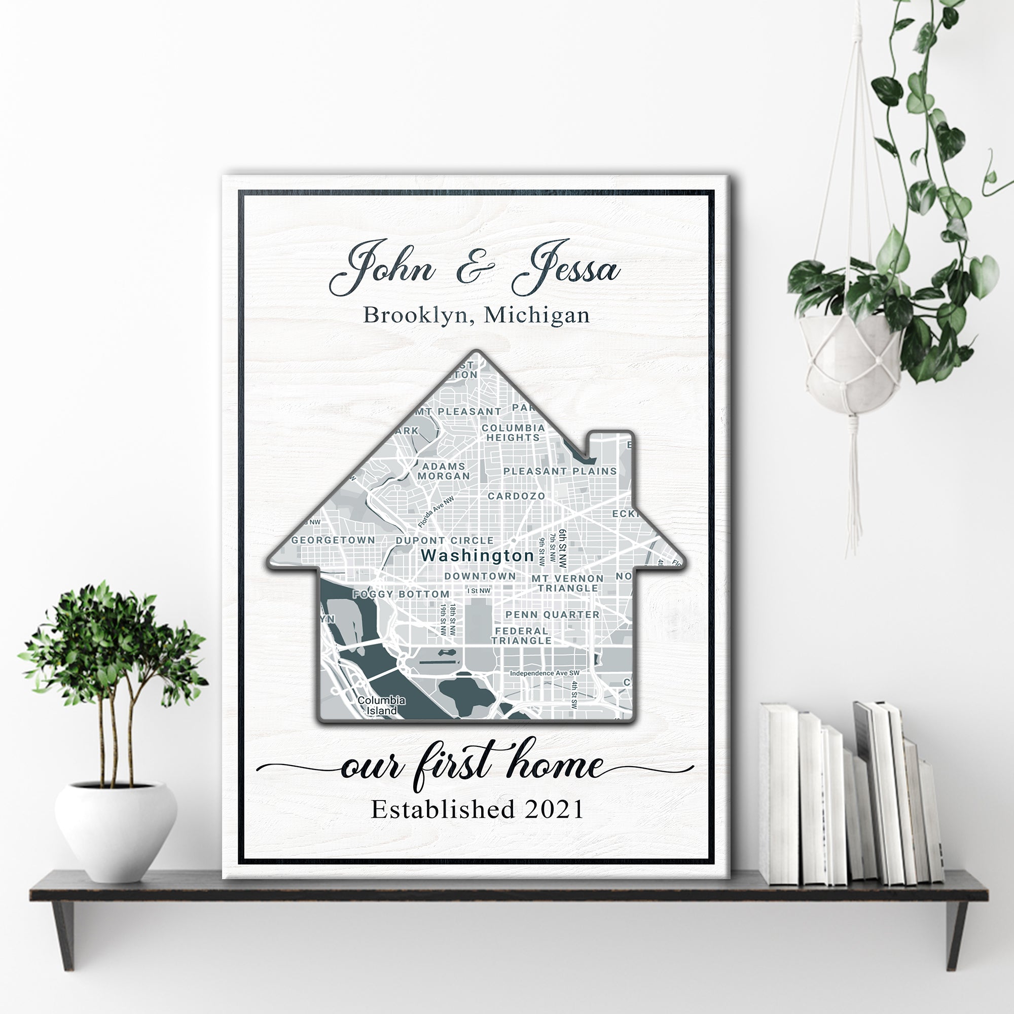 Home Map Sign on sale at MyriadMart