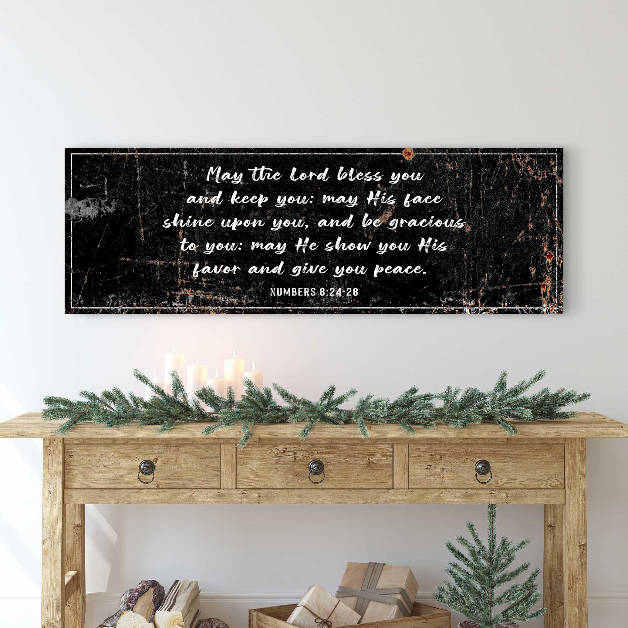 Numbers 6:24-26 - May The Lord Bless You Sign on sale at MyriadMart
