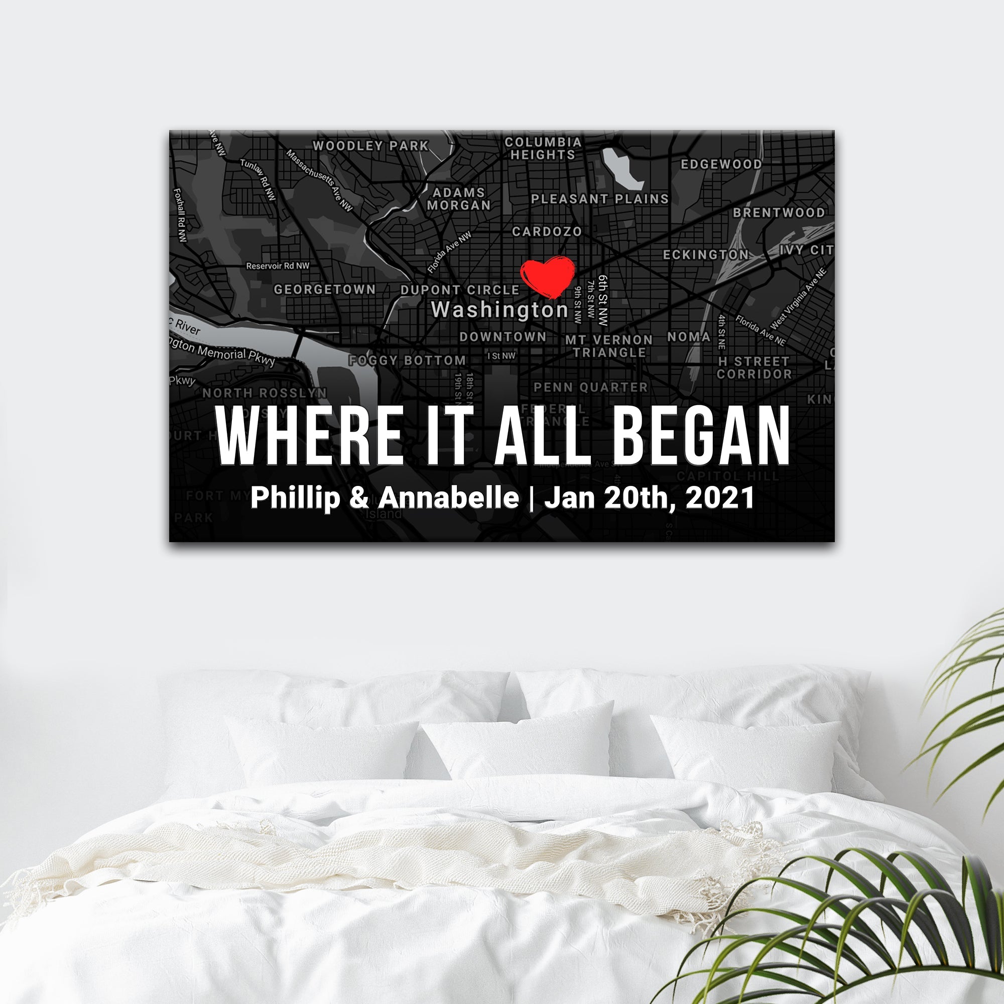 Couple Street Map Sign II on sale at MyriadMart