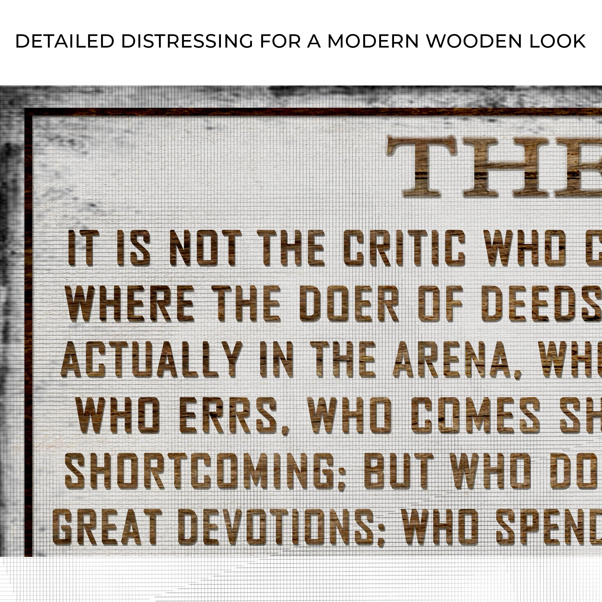 The Man In The Arena Sign VI on sale at MyriadMart