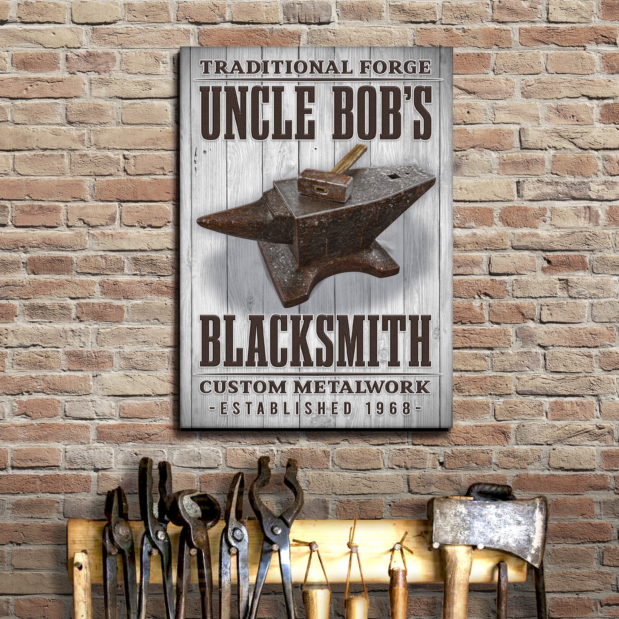 Traditional Forger Blacksmith Sign on sale at MyriadMart