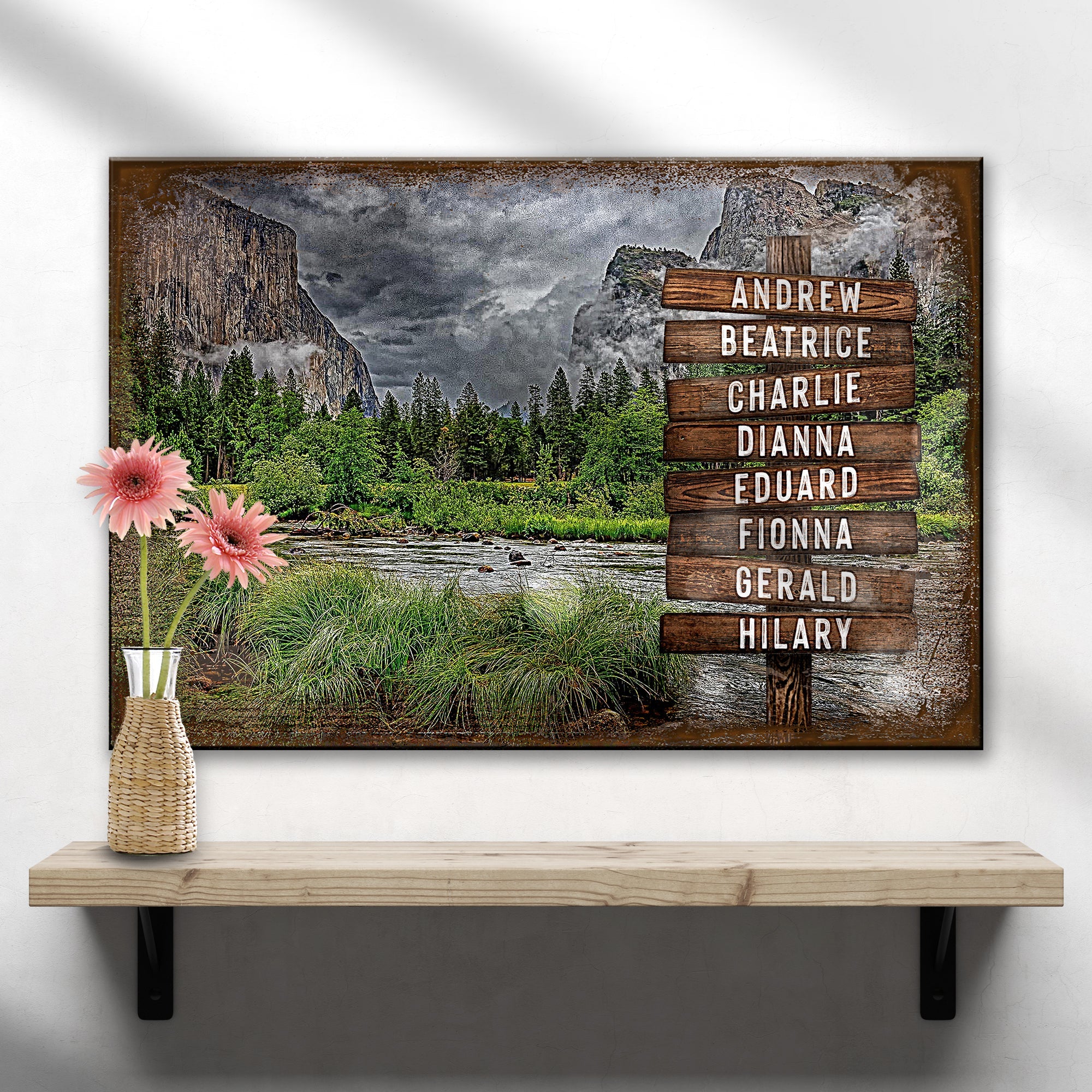 Lake Family Name Sign on sale at MyriadMart