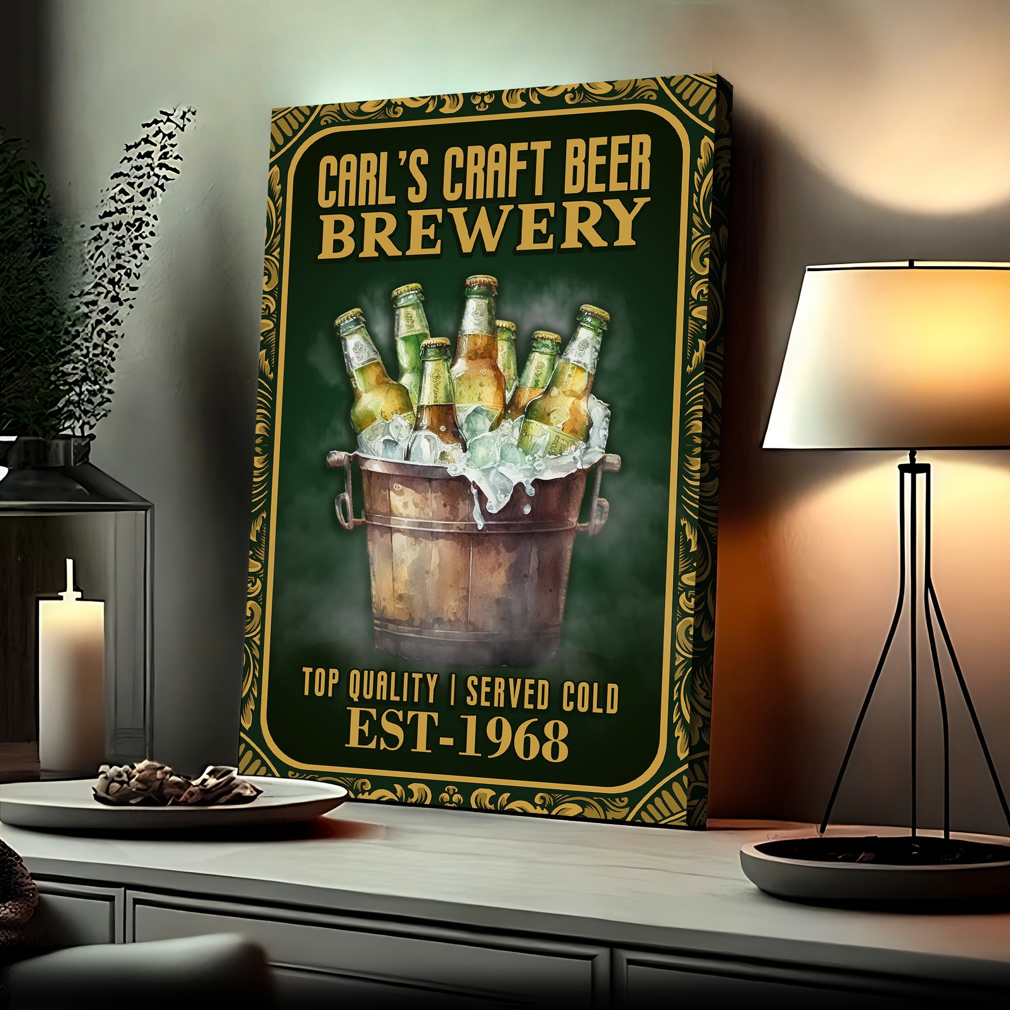 Craft Beer Brewery Sign on sale at MyriadMart