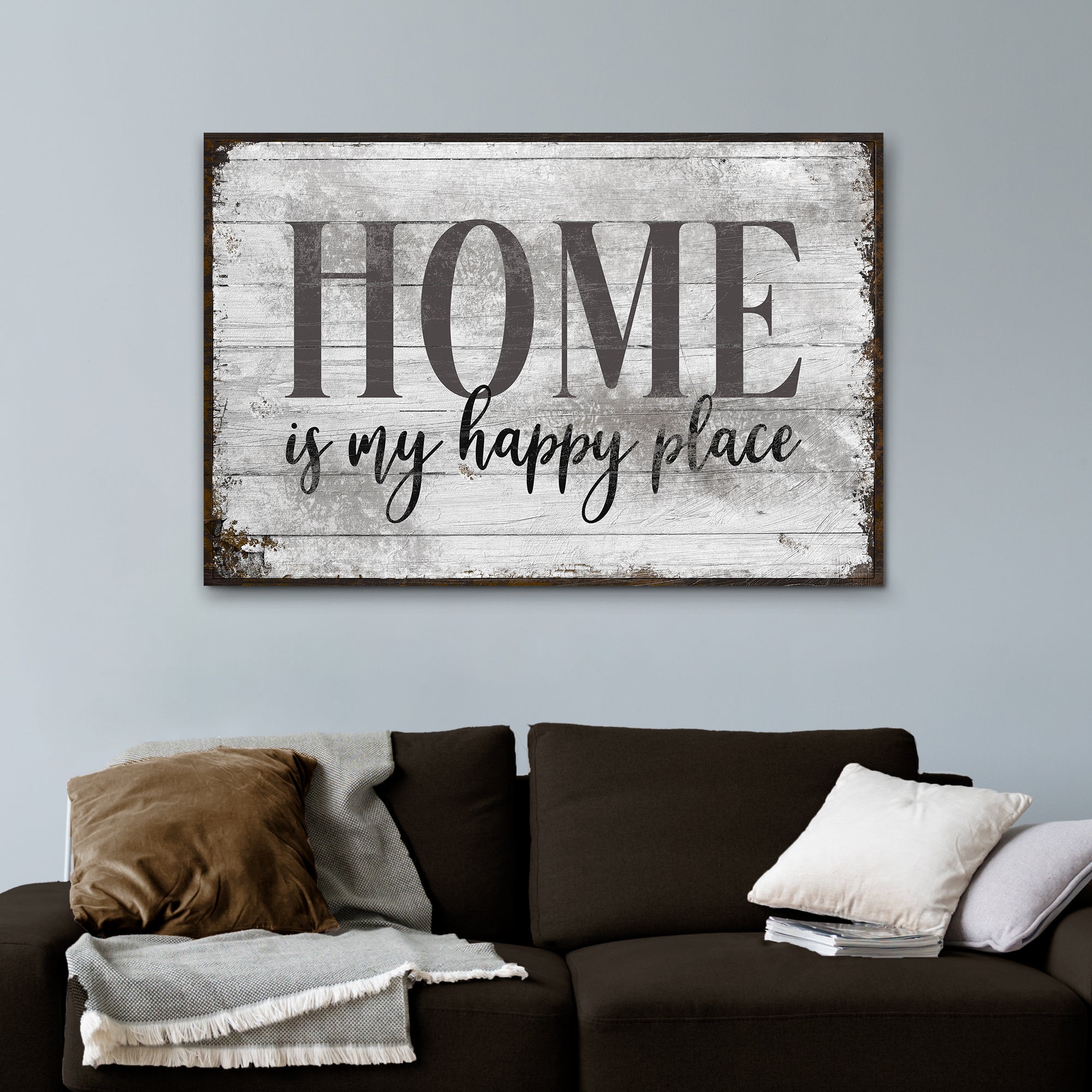 Home Is My Happy Place Sign III on sale at MyriadMart
