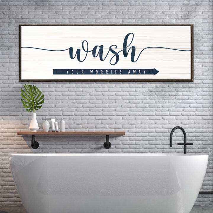 Wash Your Worries Away Sign on sale at MyriadMart
