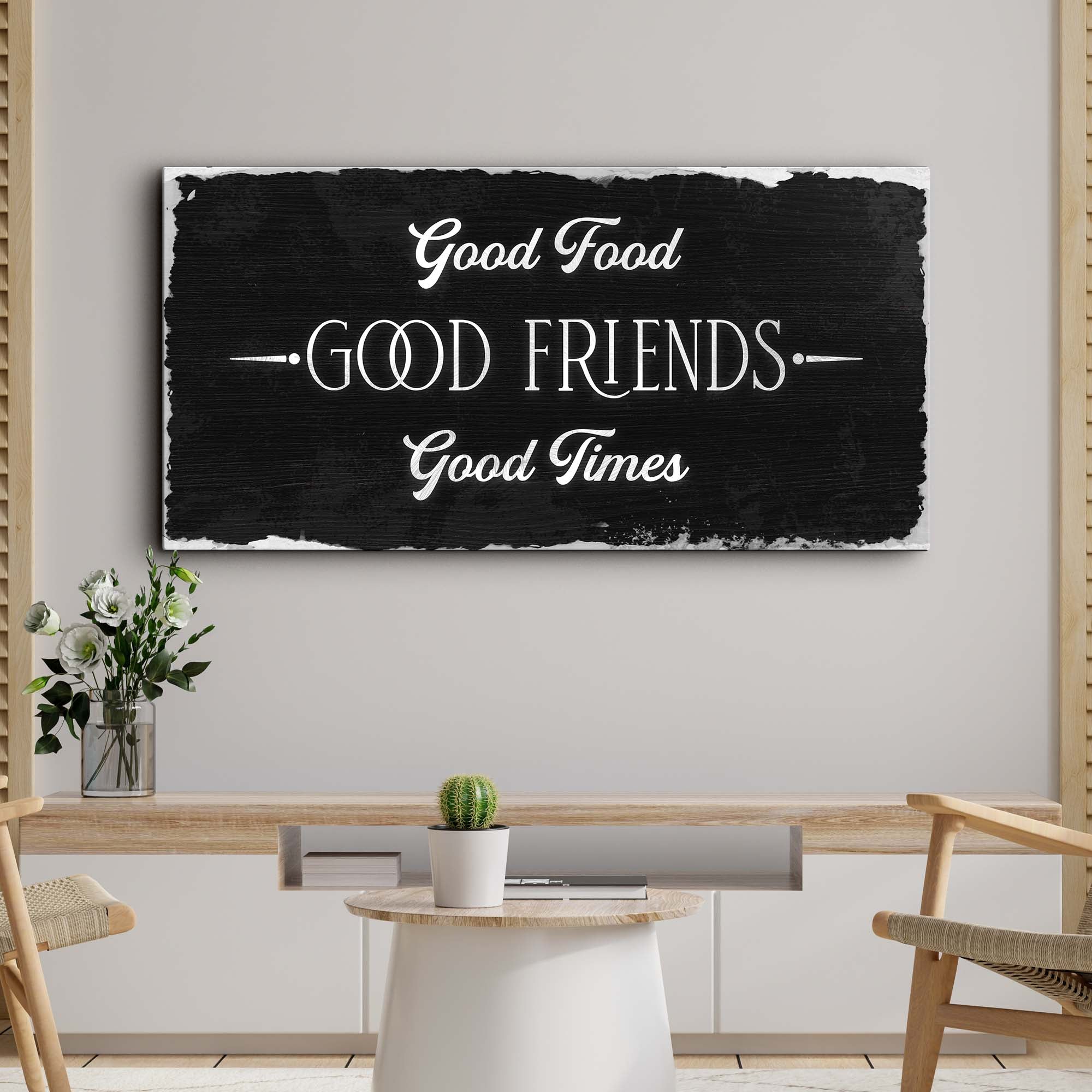 Good Food Good Friends Good Times Sign III on sale at MyriadMart