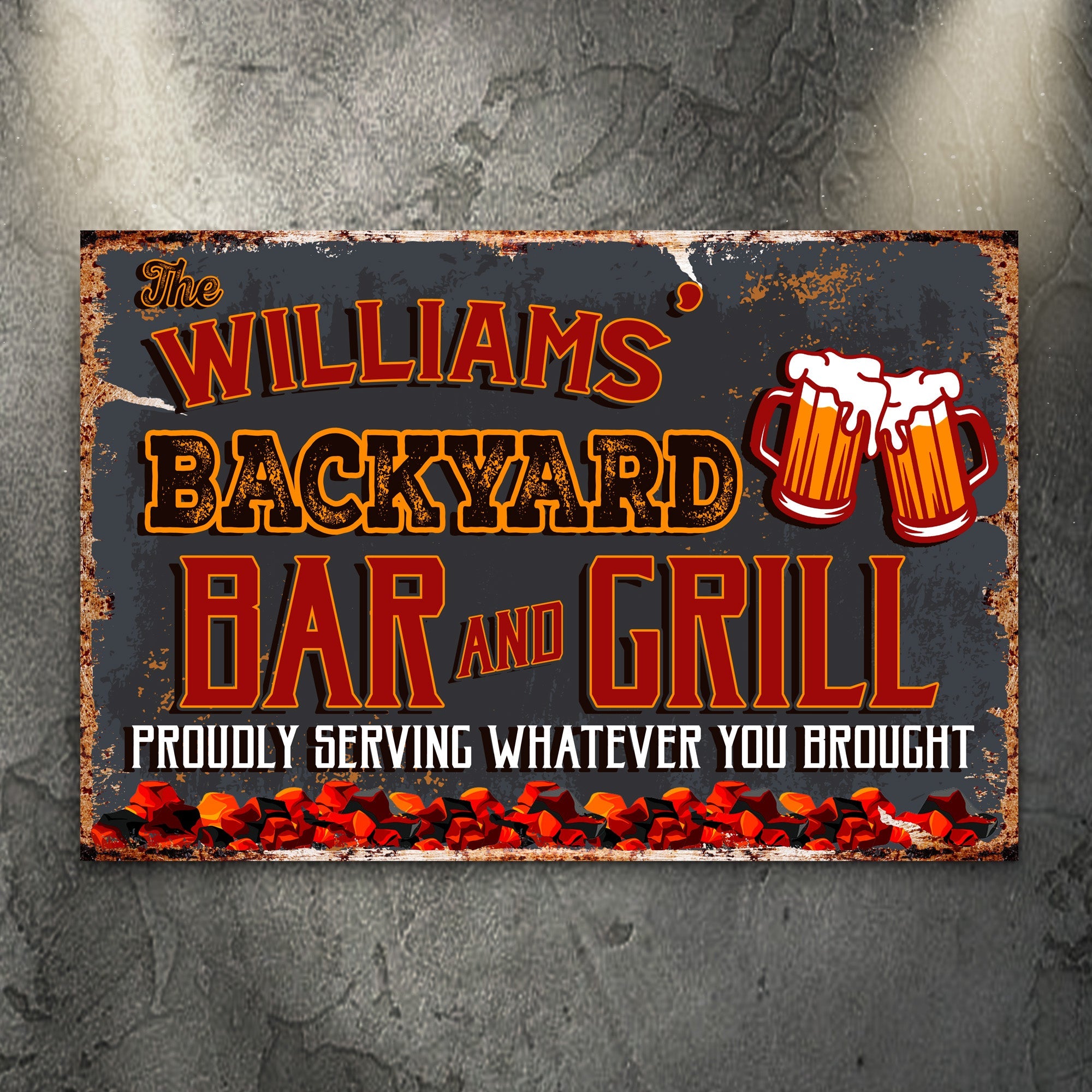 Backyard Bar And Grill Sign VII on sale at MyriadMart