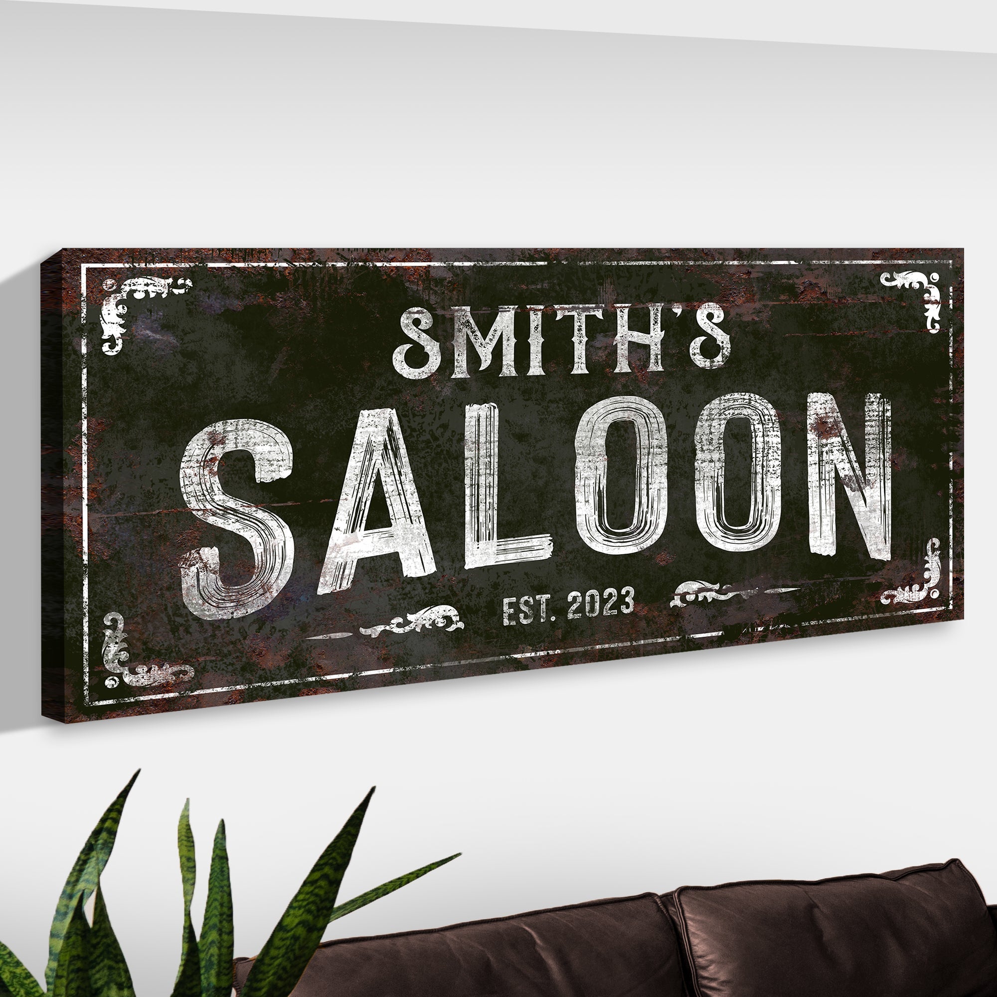 Family Saloon Vintage Sign on sale at MyriadMart