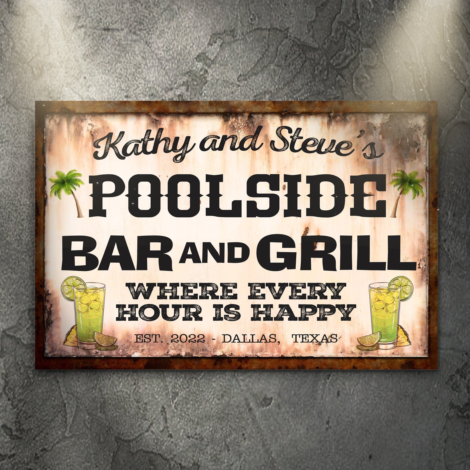 Poolside Bar And Grill Sign III on sale at MyriadMart