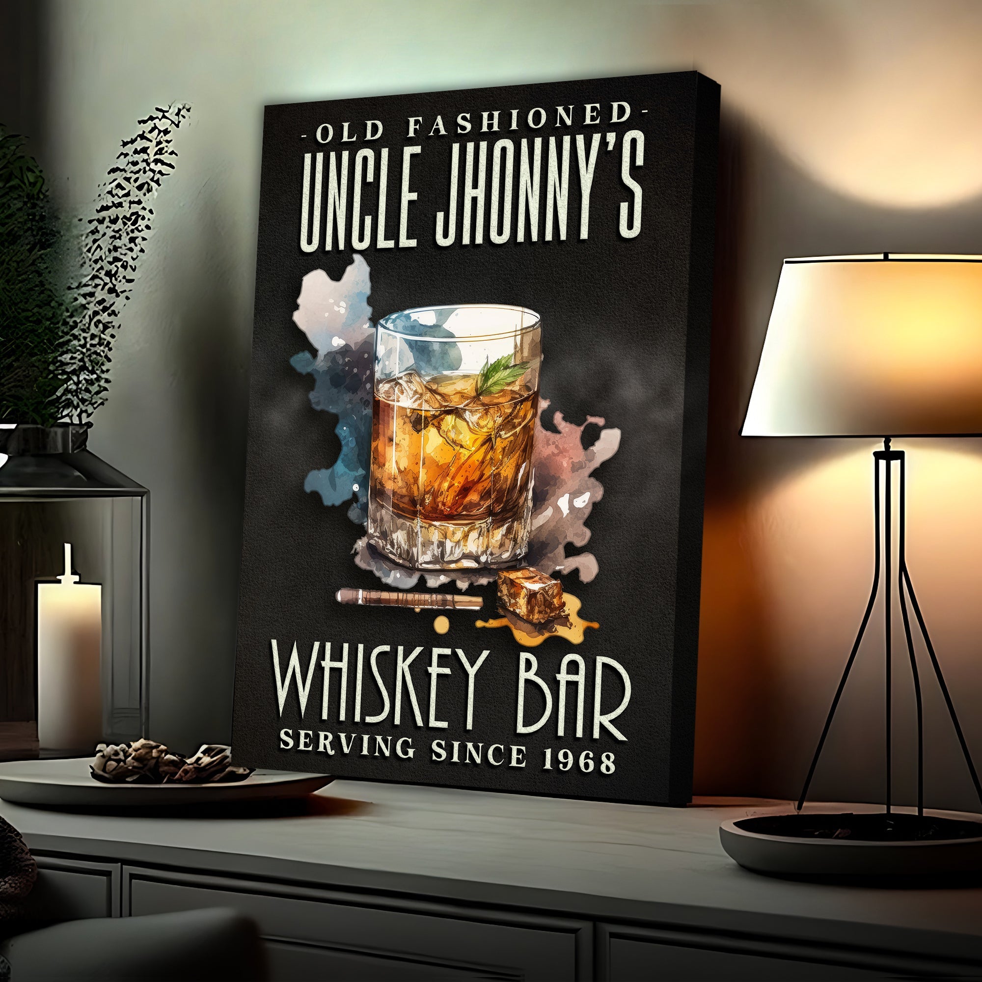 Old Fashioned Whiskey Bar Sign on sale at MyriadMart