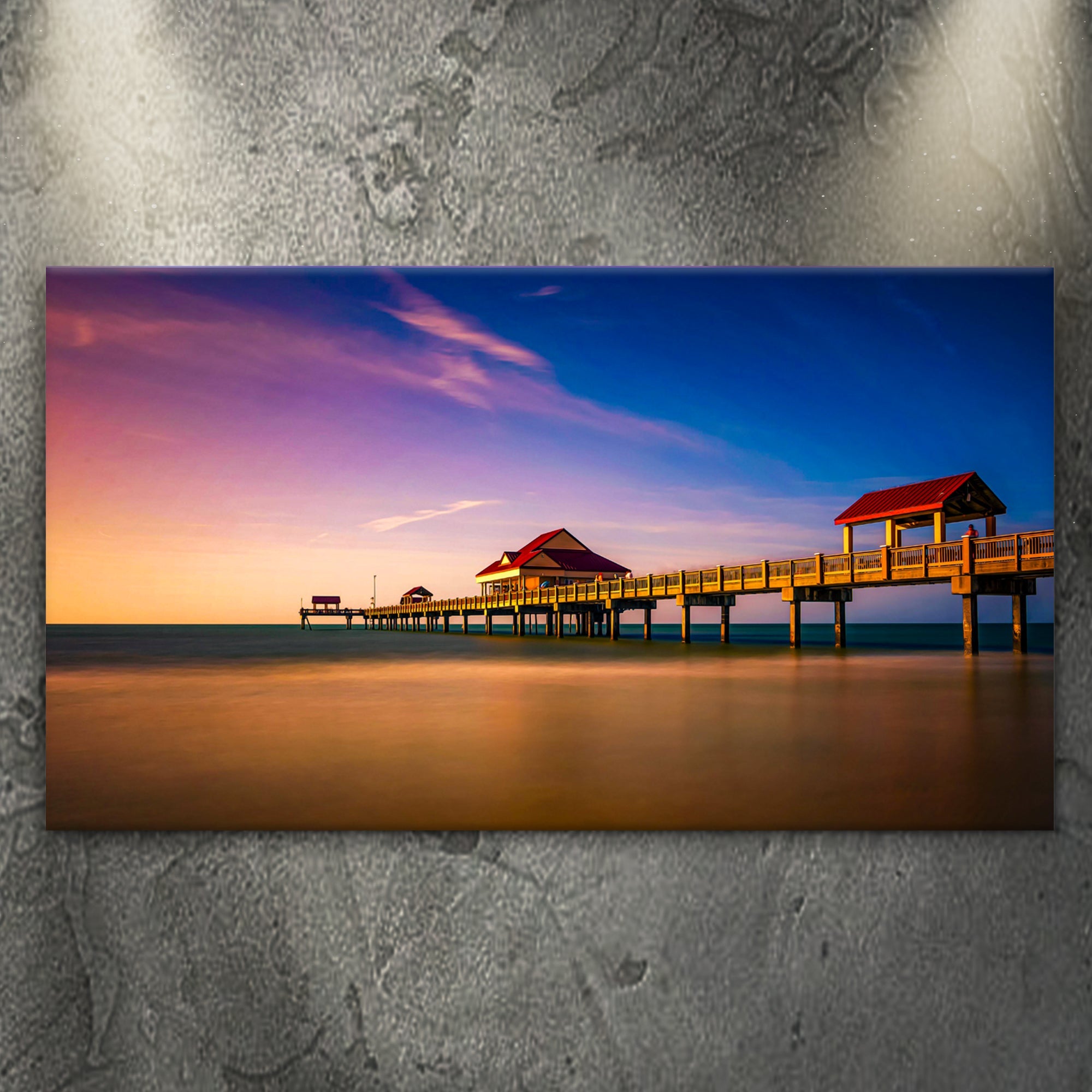 Sunset Near Pier 60 Canvas Wall Art on sale at MyriadMart