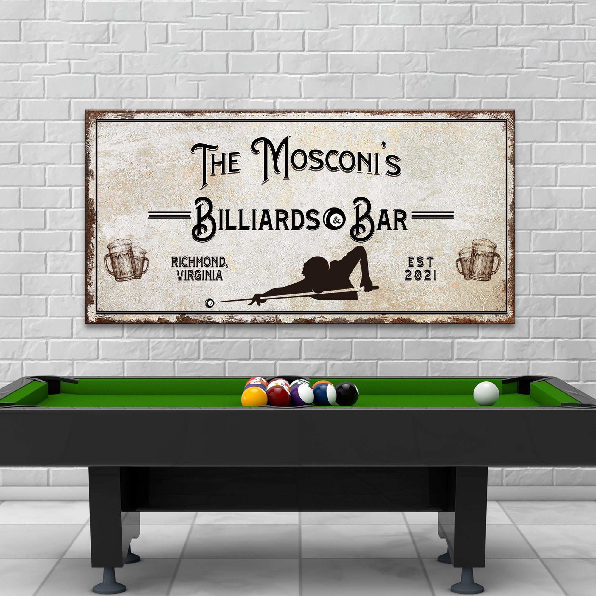 Billiards And Bar Sign II on sale at MyriadMart