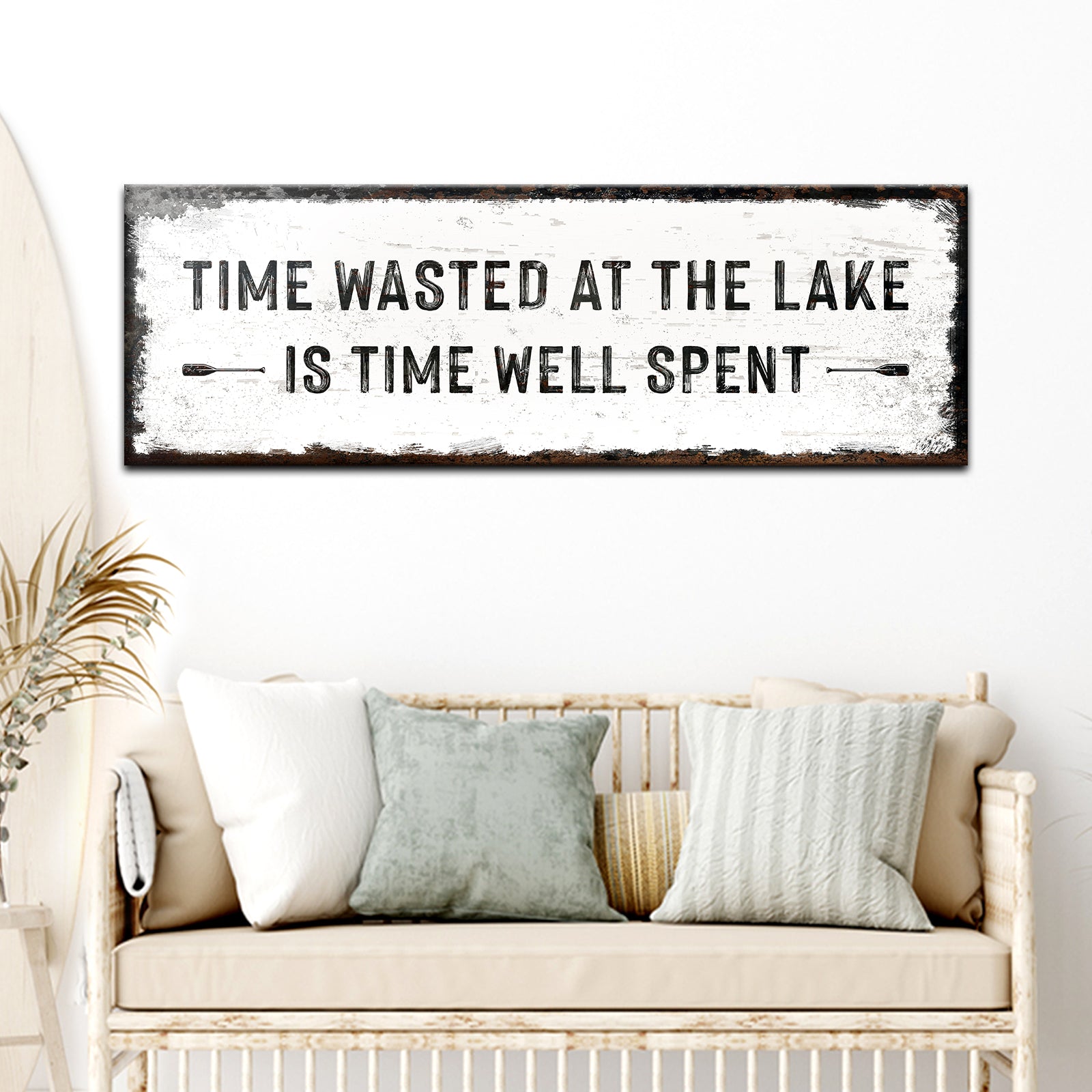 Time At The Lake Sign on sale at MyriadMart