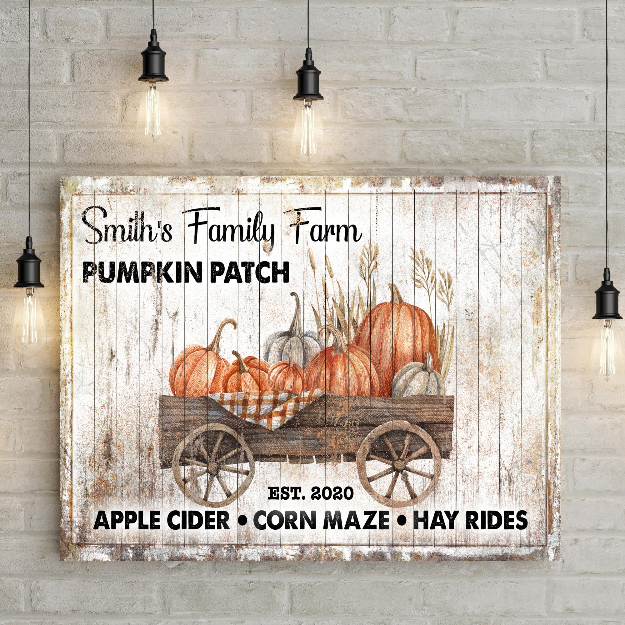 Family Pick Your Own Pumpkin Patch Sign II on sale at MyriadMart