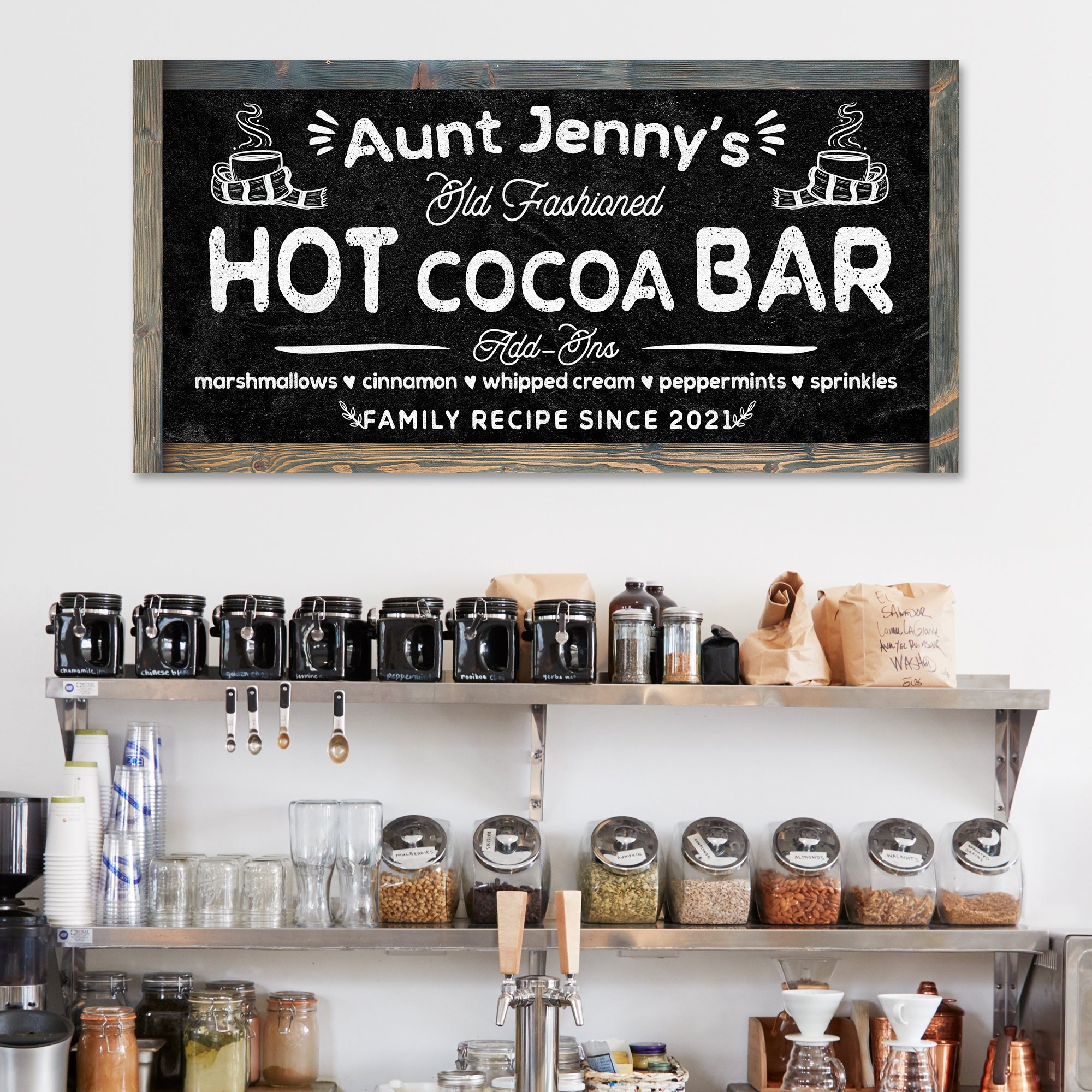 Family Recipe Old Fashioned Hot Cocoa Sign II on sale at MyriadMart