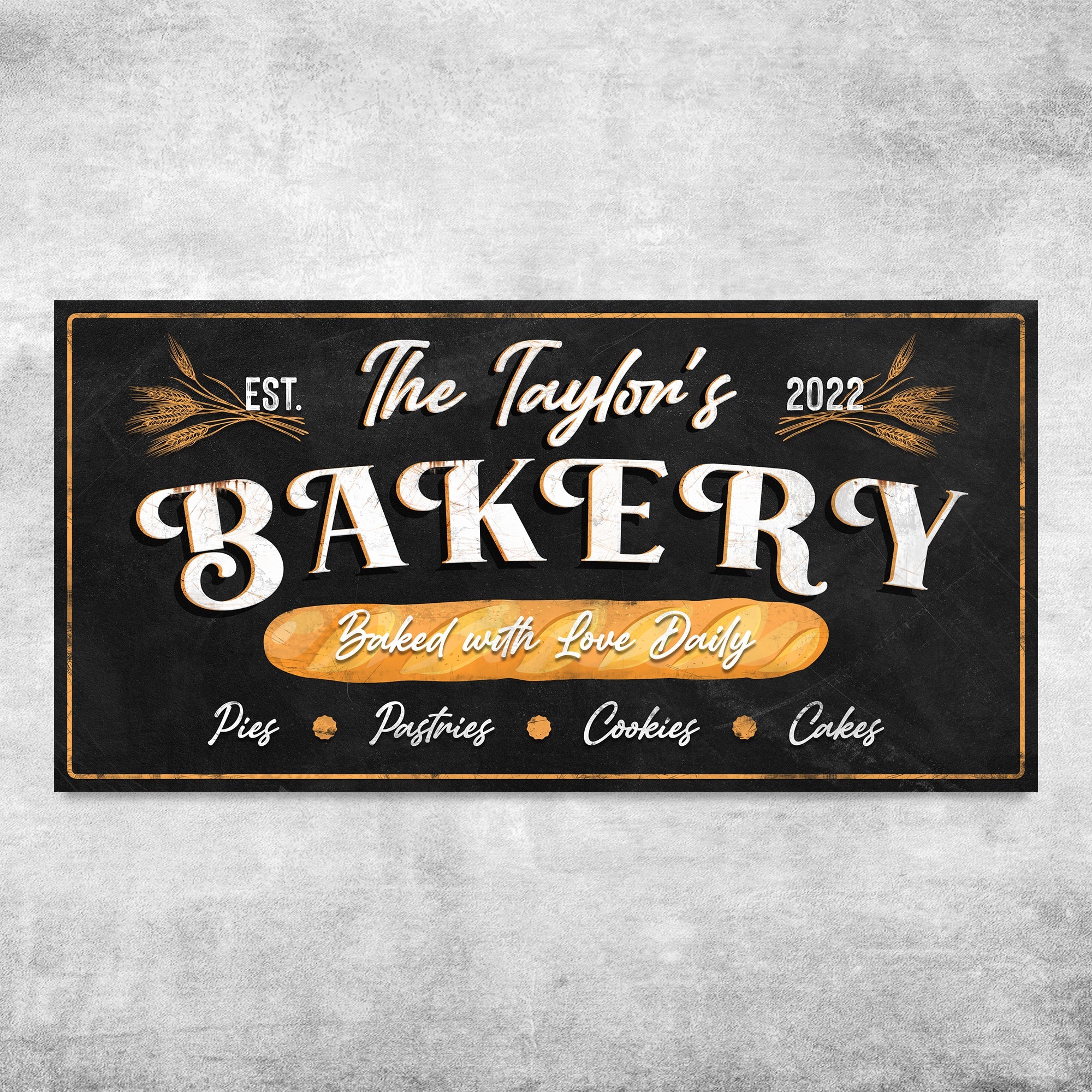 Baked With Love Daily Bakery Sign on sale at MyriadMart