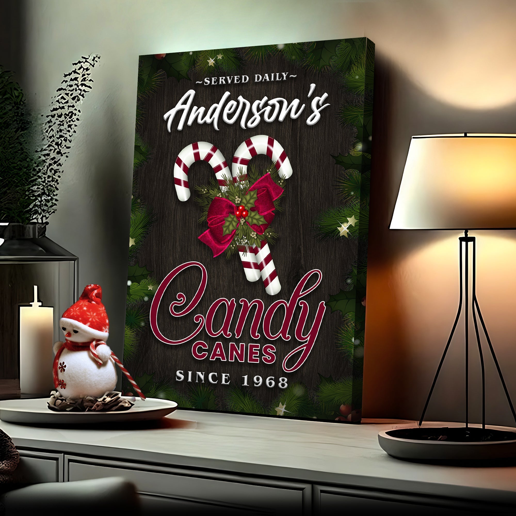 Served Daily Candy Canes Sign on sale at MyriadMart